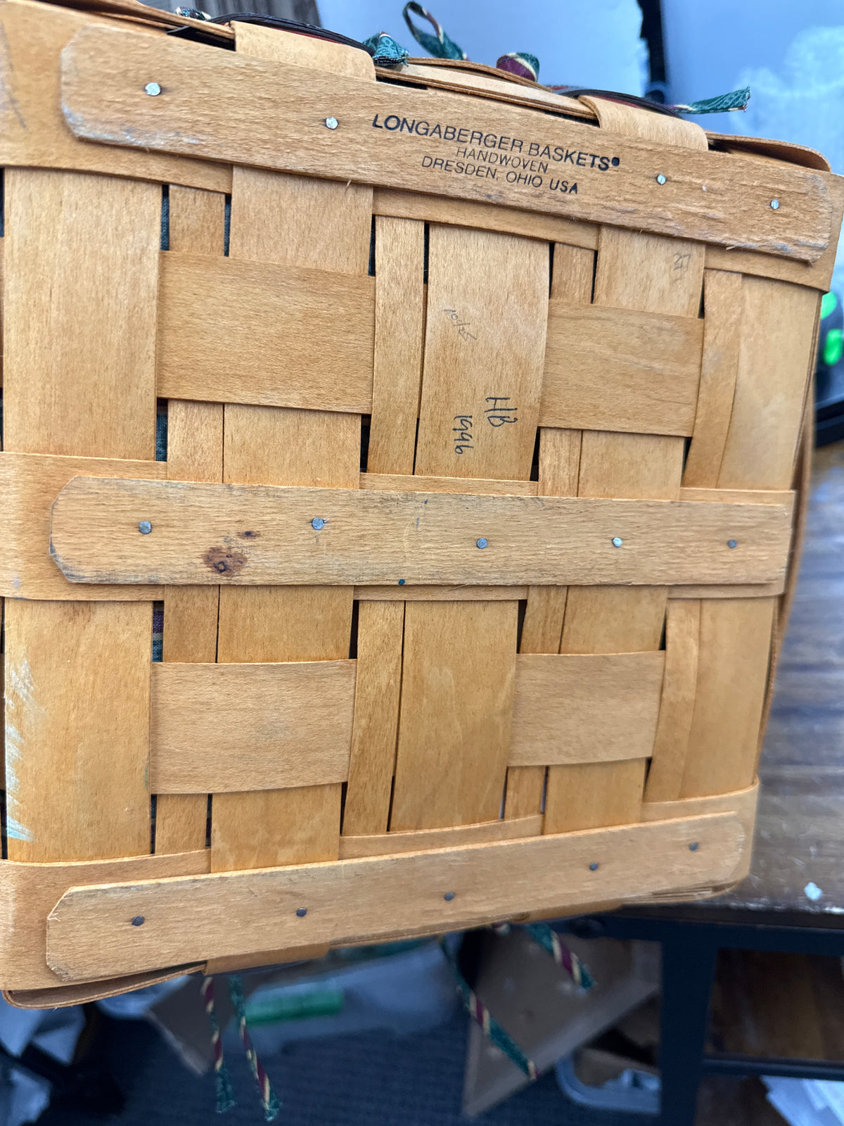 Longaberger cake basket with liner