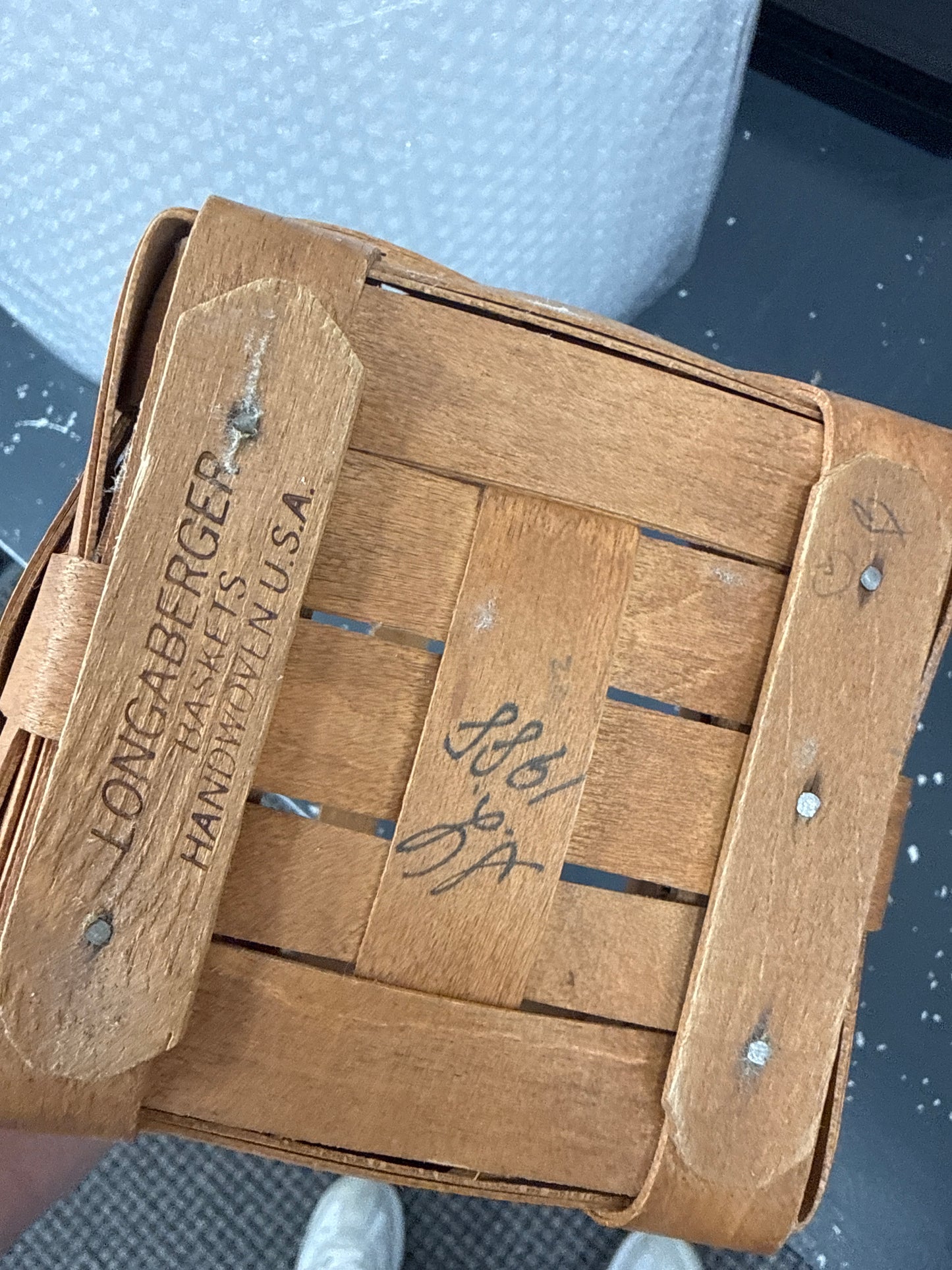 Longaberger small peg basket