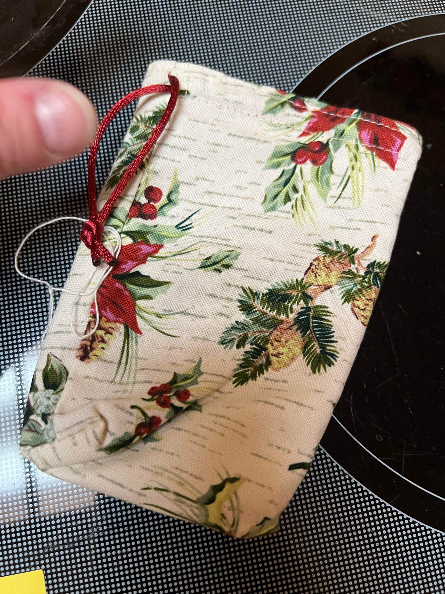 Longaberger Little Shopper Liner in Holiday Botanical
