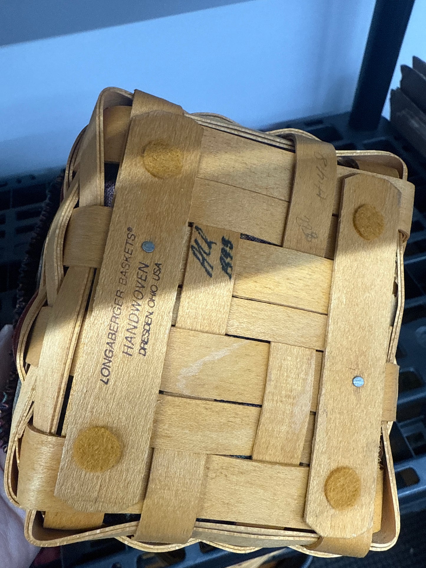 Longaberger Father’s Day finders keepers basket with liner