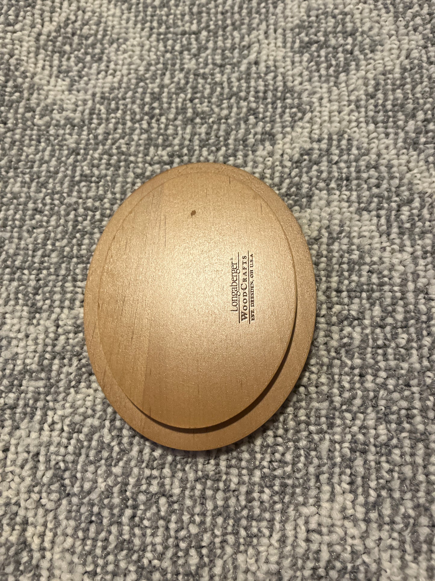 Longaberger 5.75”x4.5 ovular lid