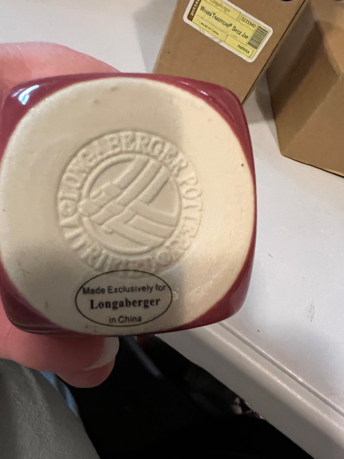 Longaberger paprika spice jar