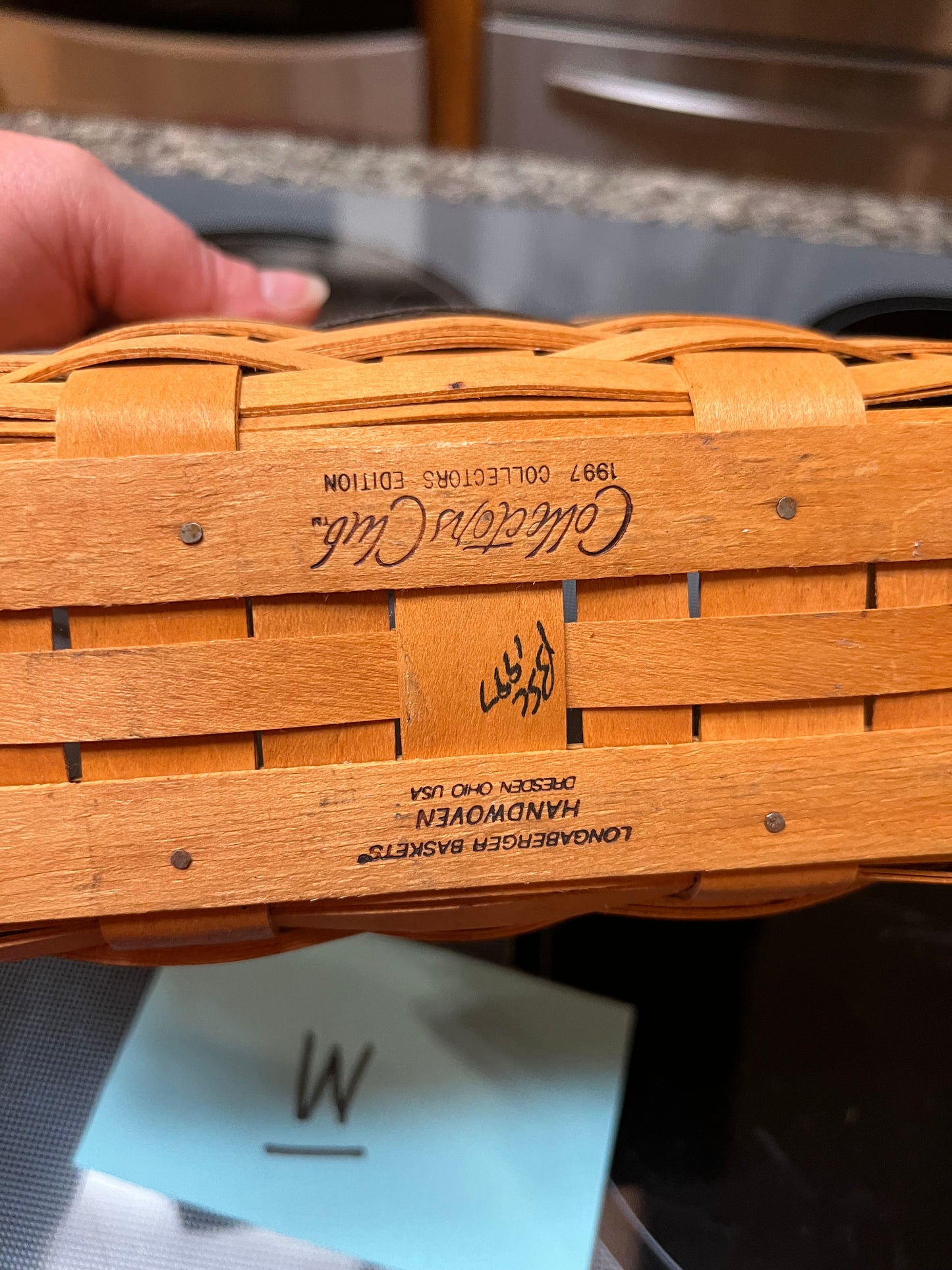 Longaberger Collectors Club 1997 Edition Basket