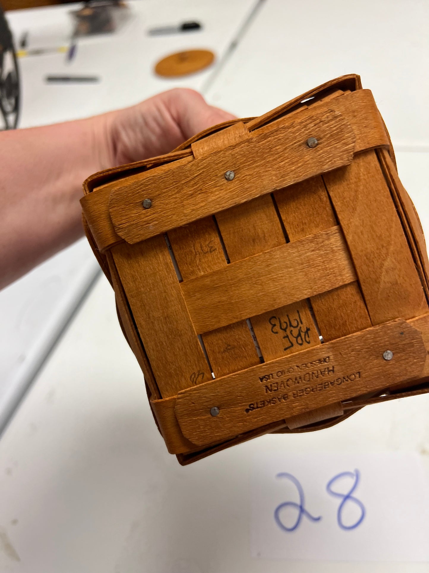 Longaberger 1993 Inaugural Basket with Liner and Protector