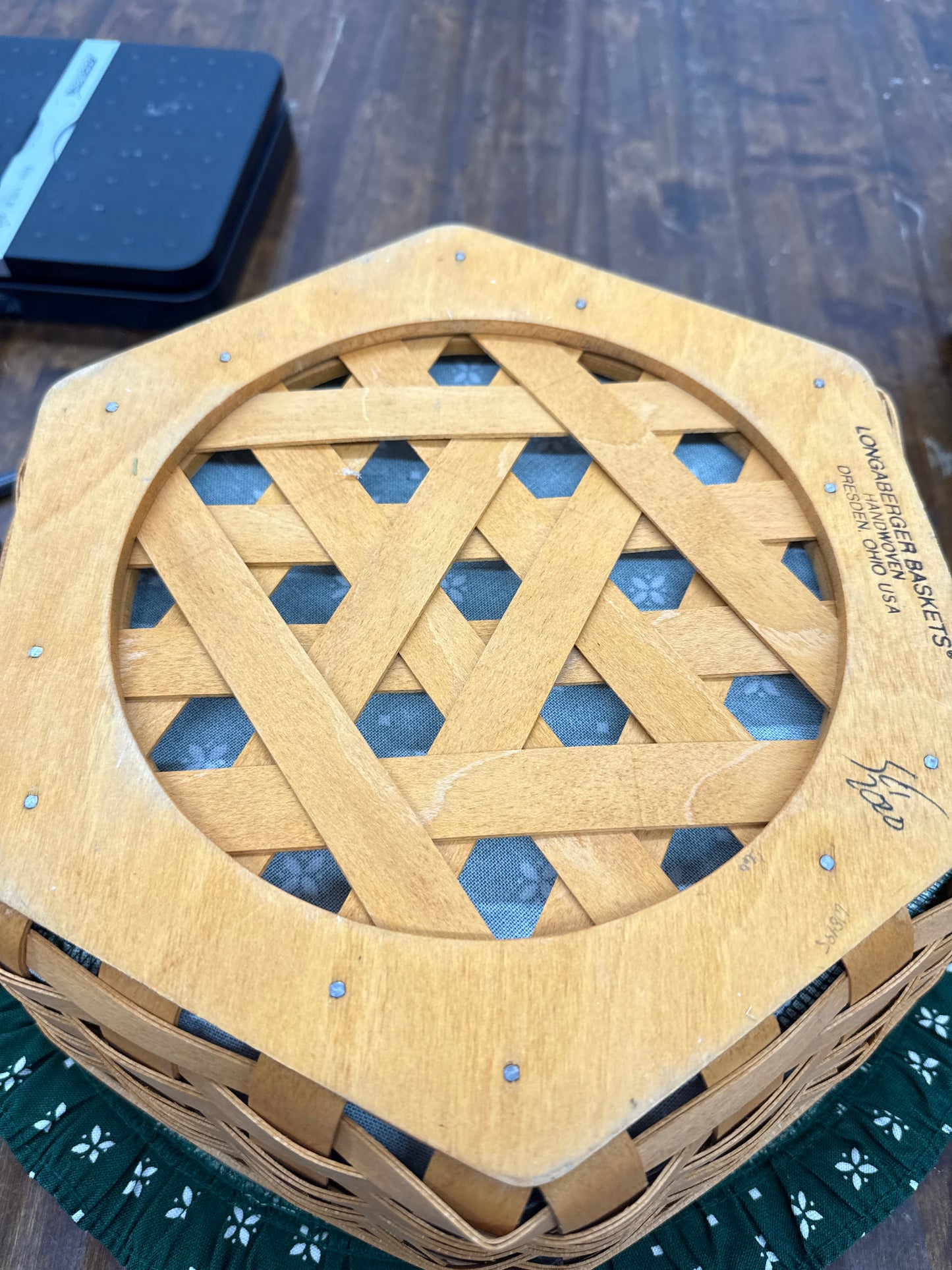 Longaberger 12” generations with liner and protector