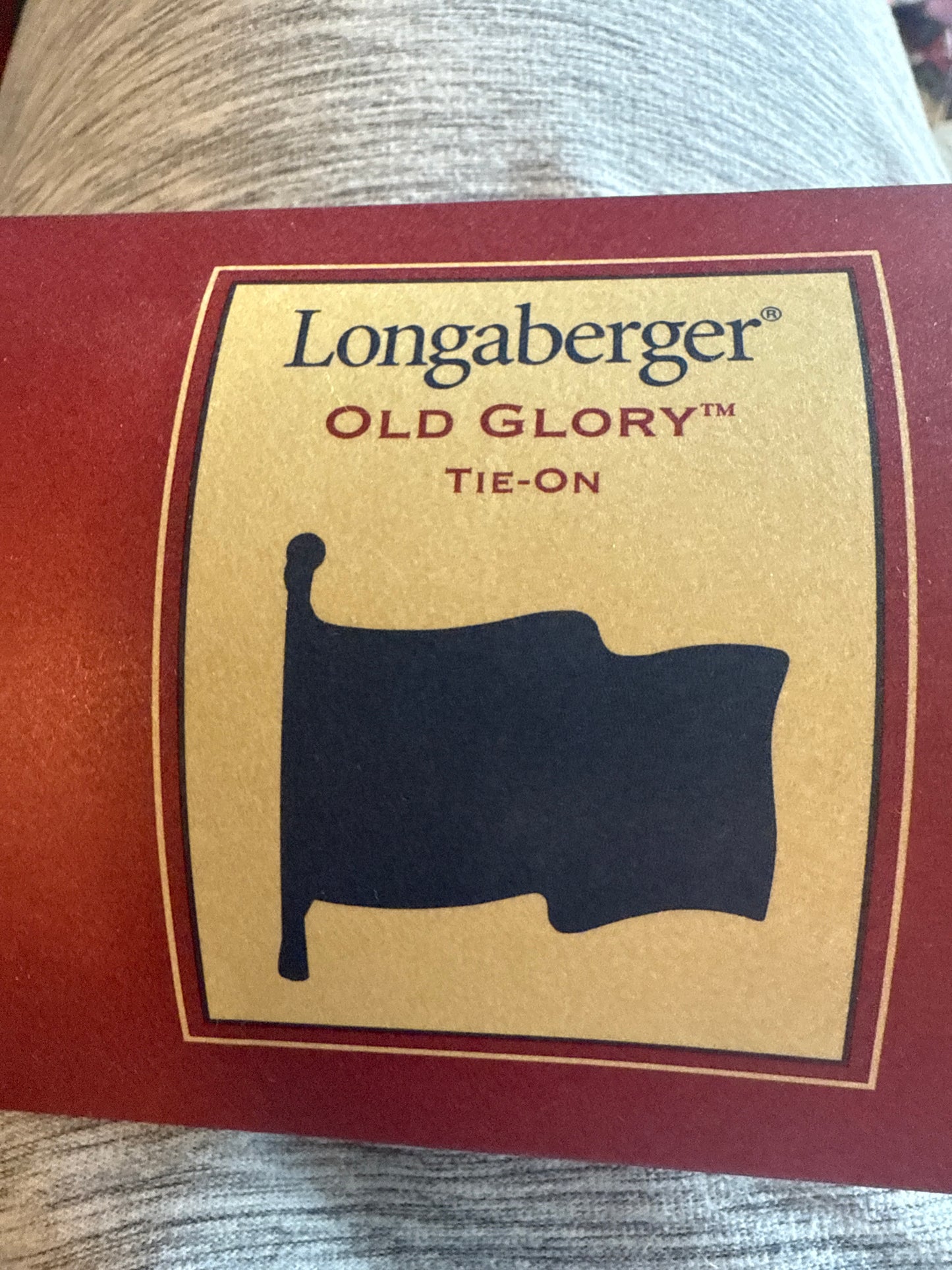 Longaberger old glory tie on