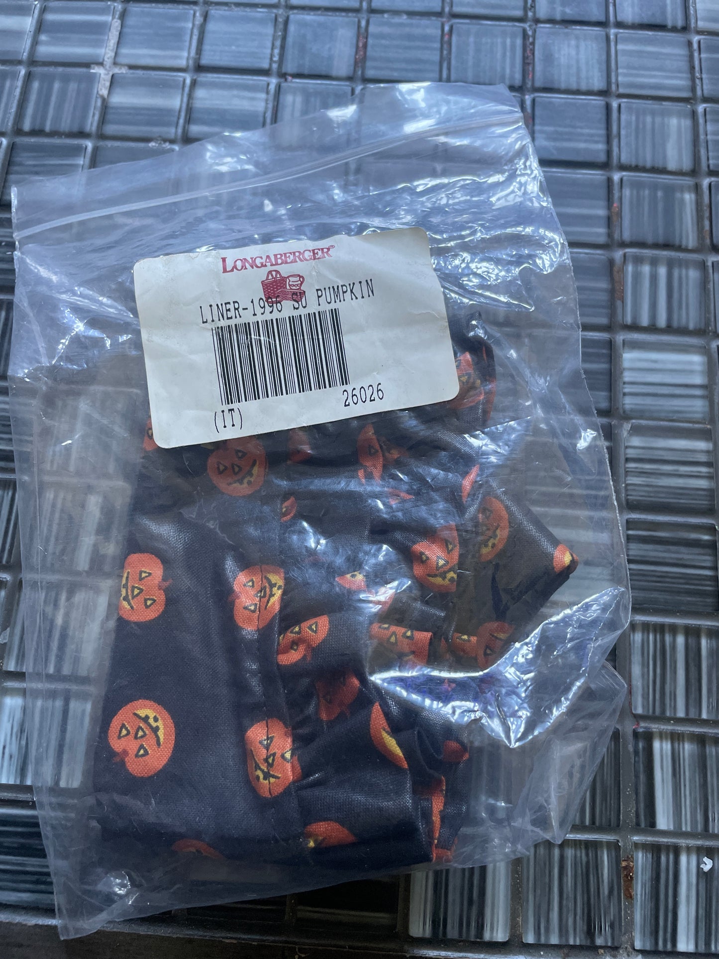 Longaberger Liner 1996 su pumpkin