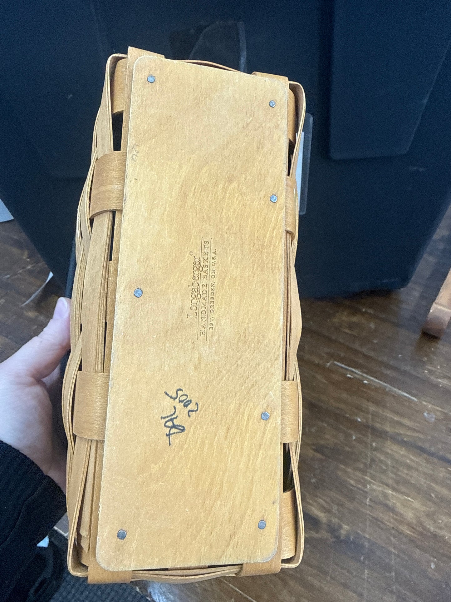 Longaberger medium key basket with liner and protector