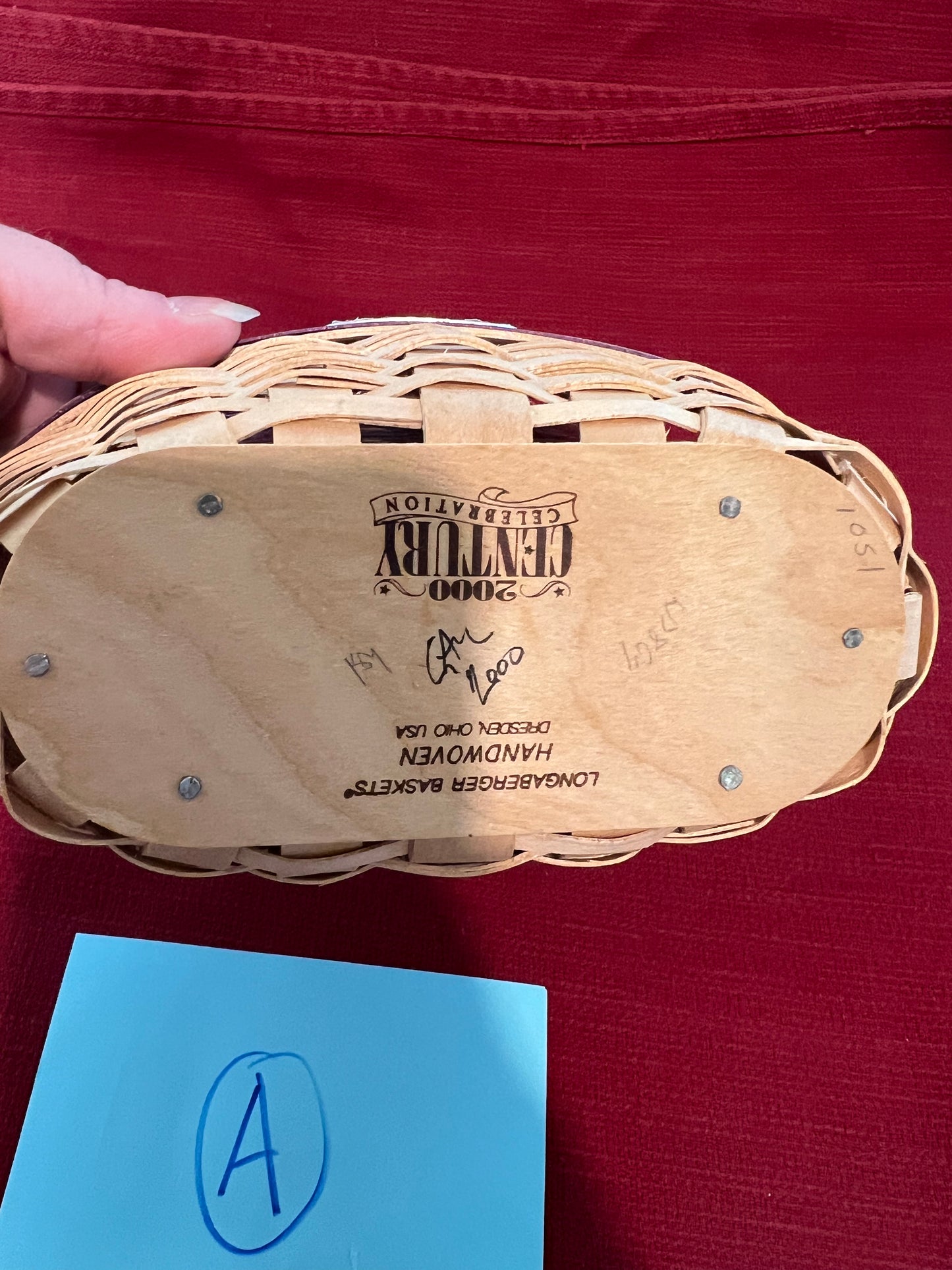 Longaberger cheers basket with liner & protector