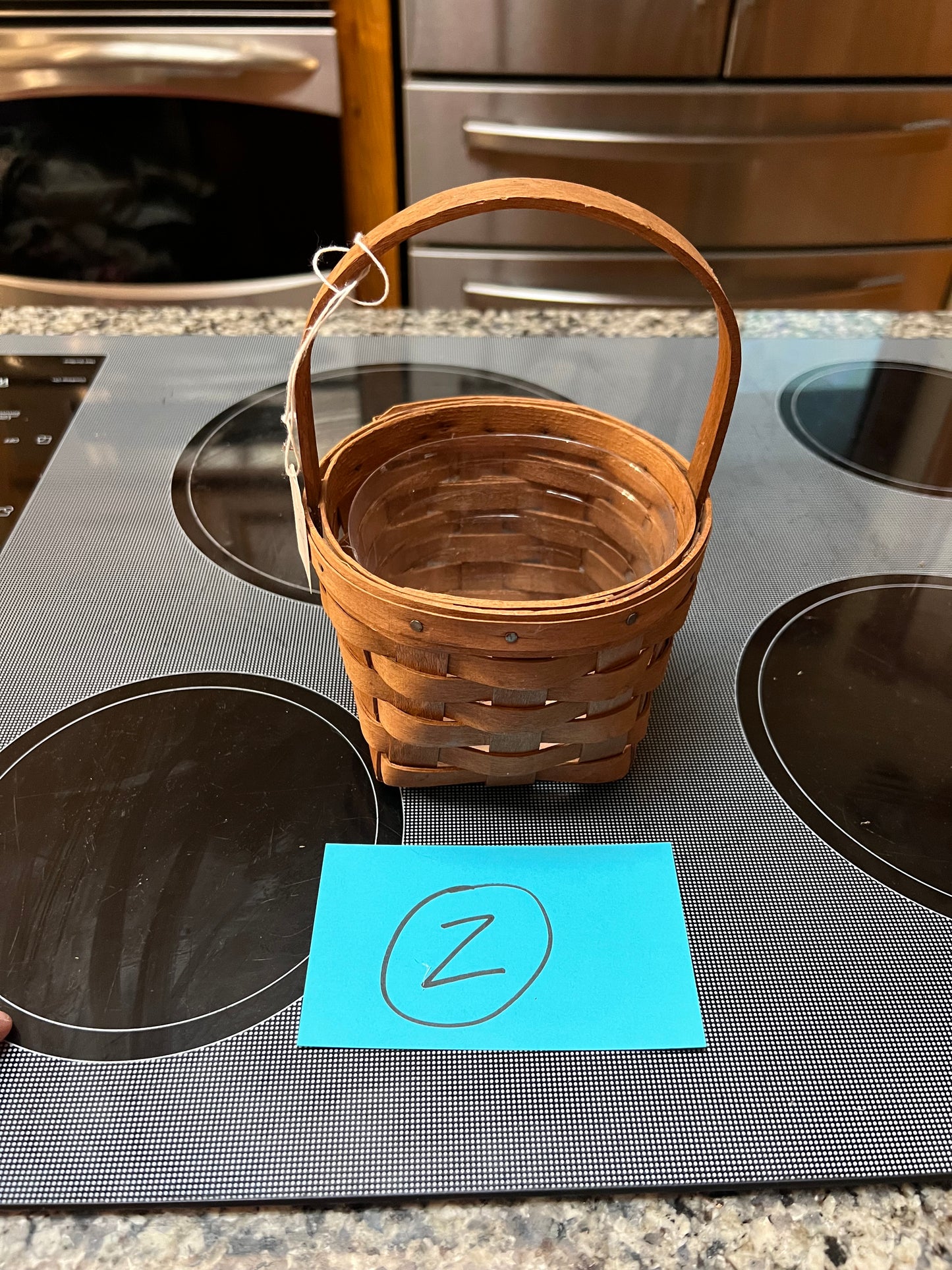 Longaberger 1987 Small Basket with Protector