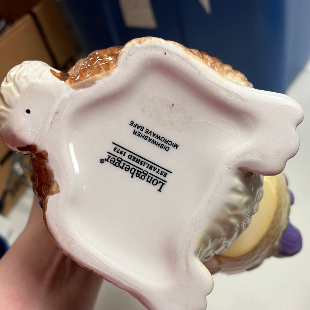 Longaberger bunny teapot