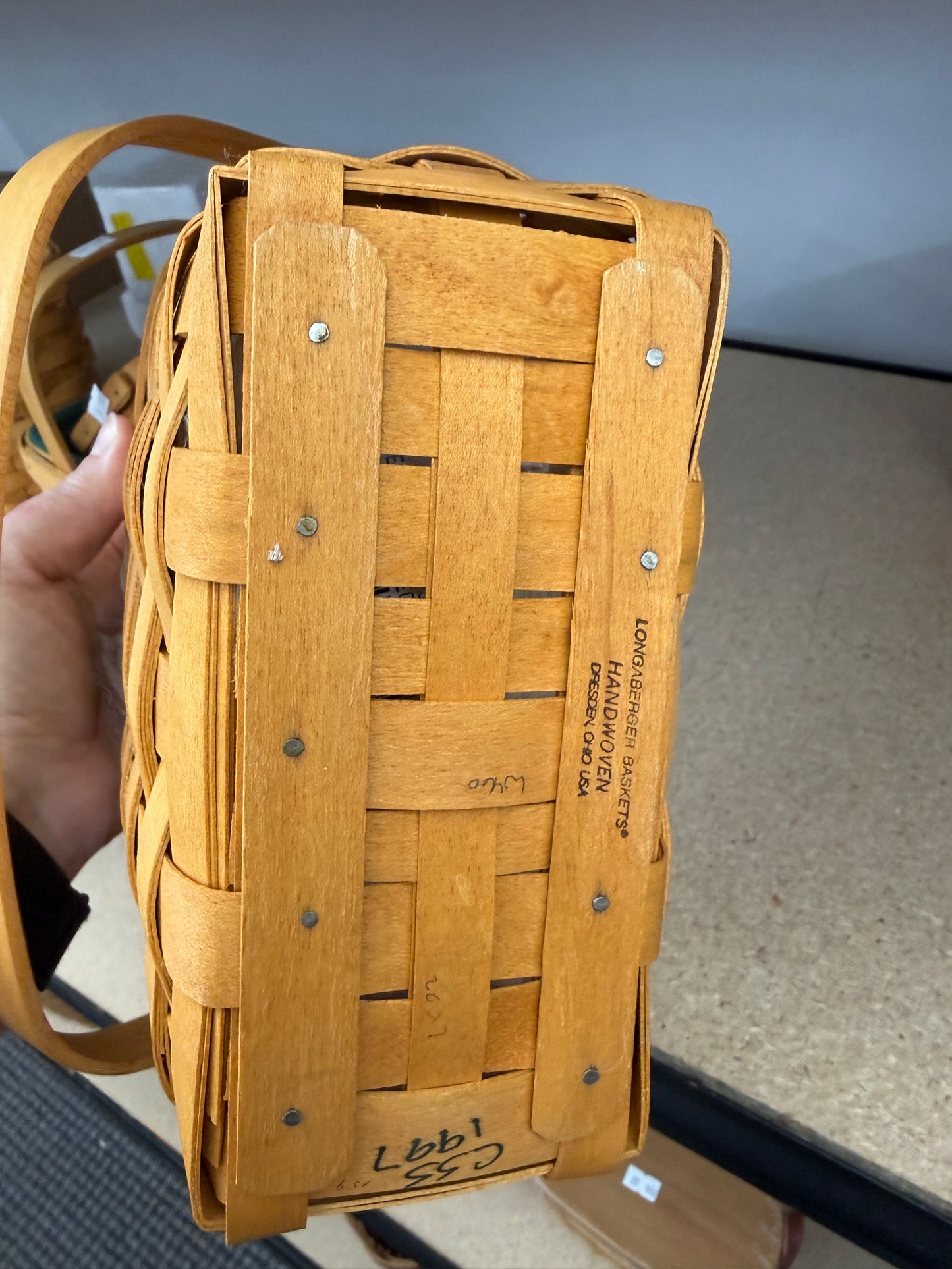 Longaberger Dresden tour basket with protector