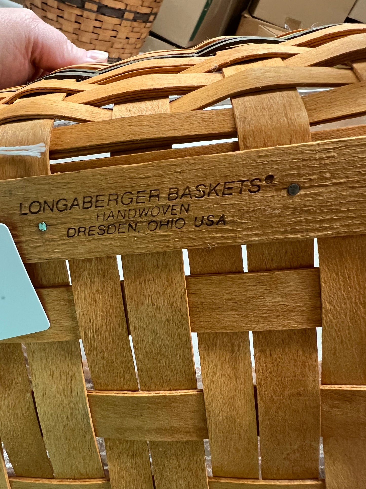 Longaberger Traditions Collection Family Basket 1995 Edition with Protector