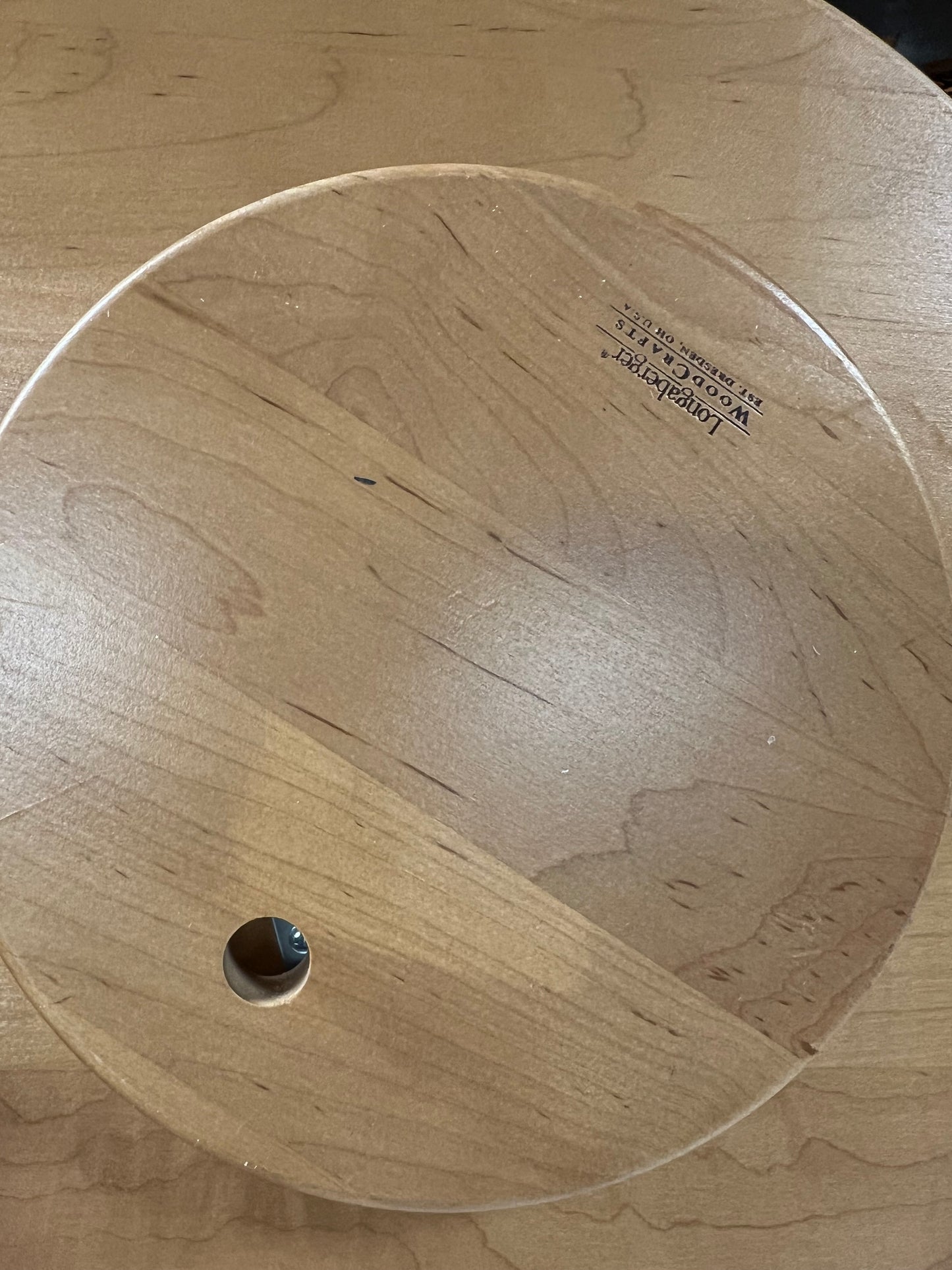 Longaberger not so lazy Susan with pad