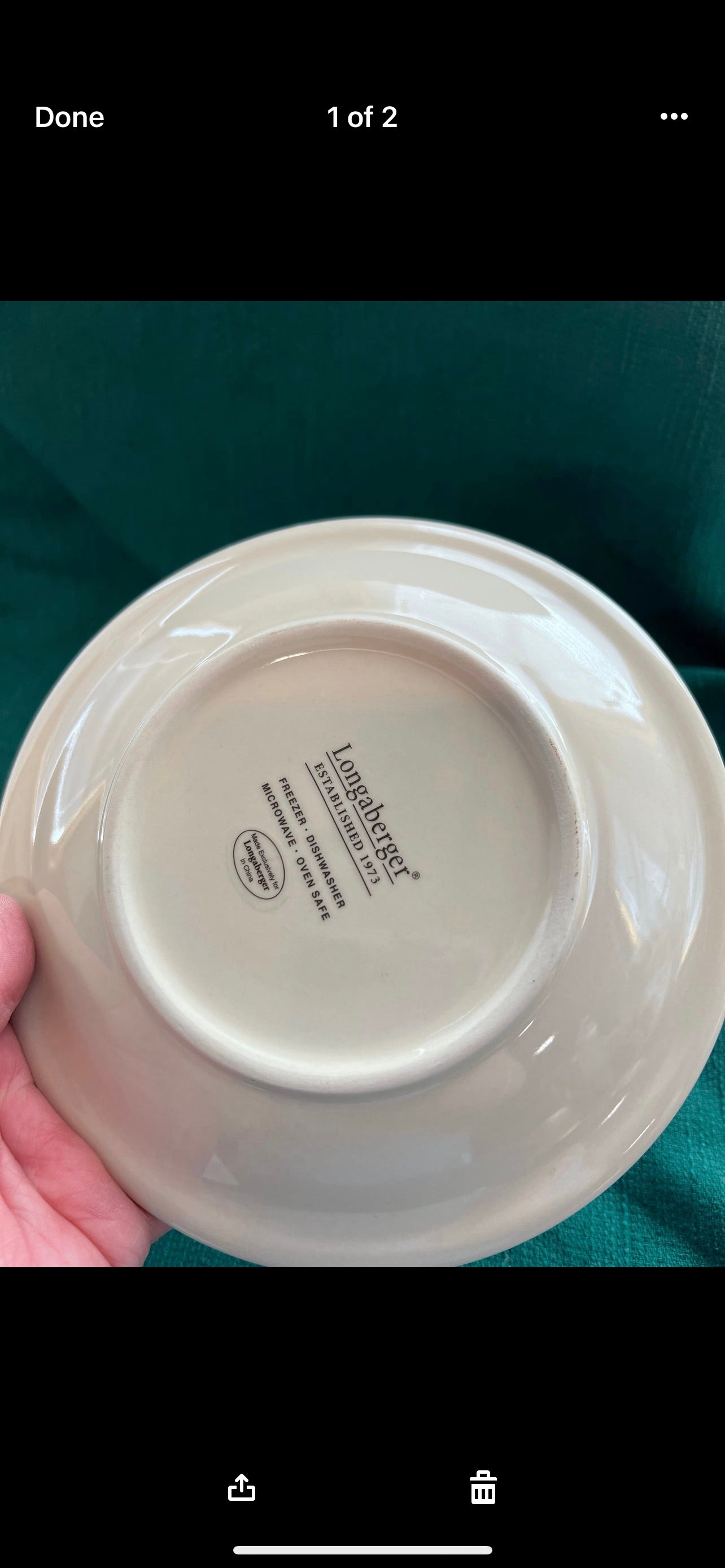 Longaberger Collectors Club creamer