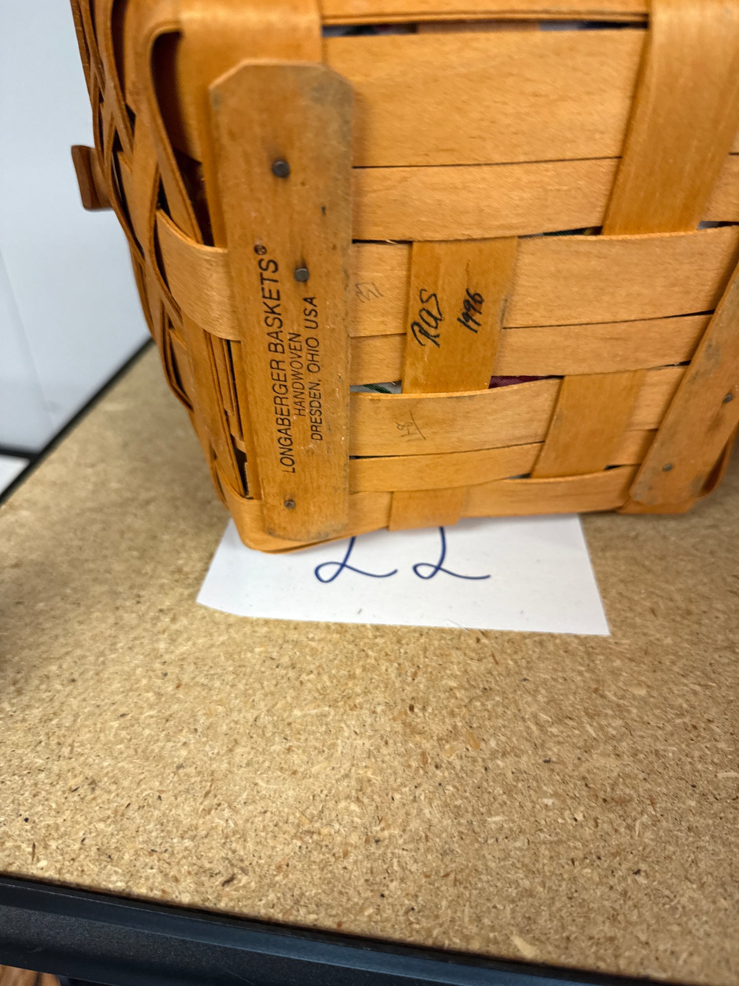 Longaberger large berry with liner and protector