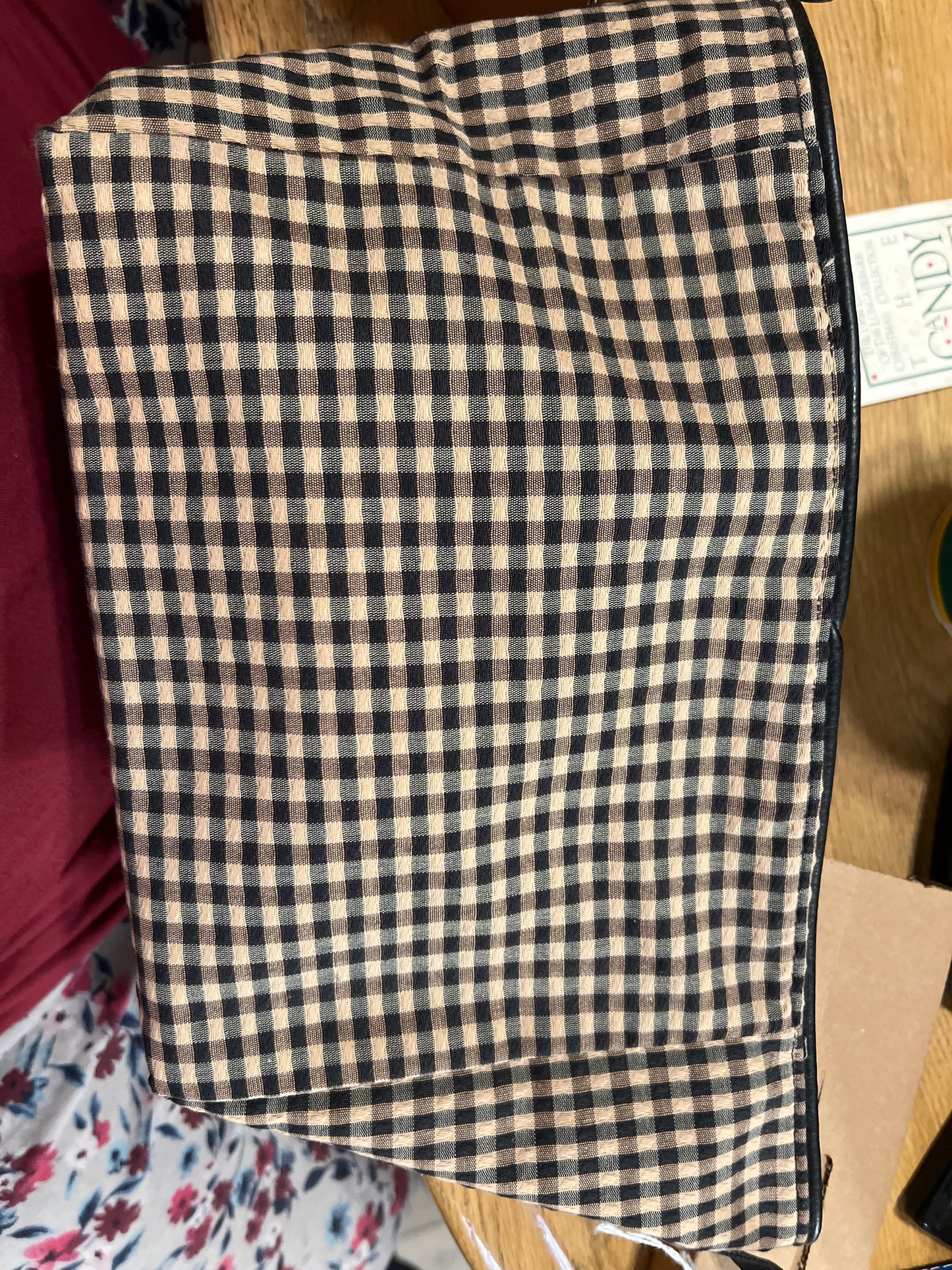 Longaberger fabric bin dividers size B in khaki check