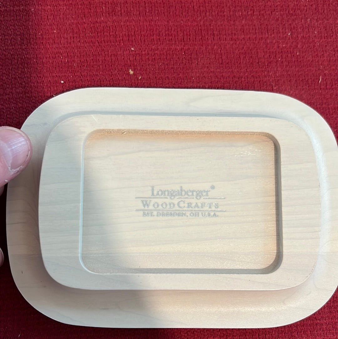 Longaberger Horizon of Hope Vase White Washed Lid