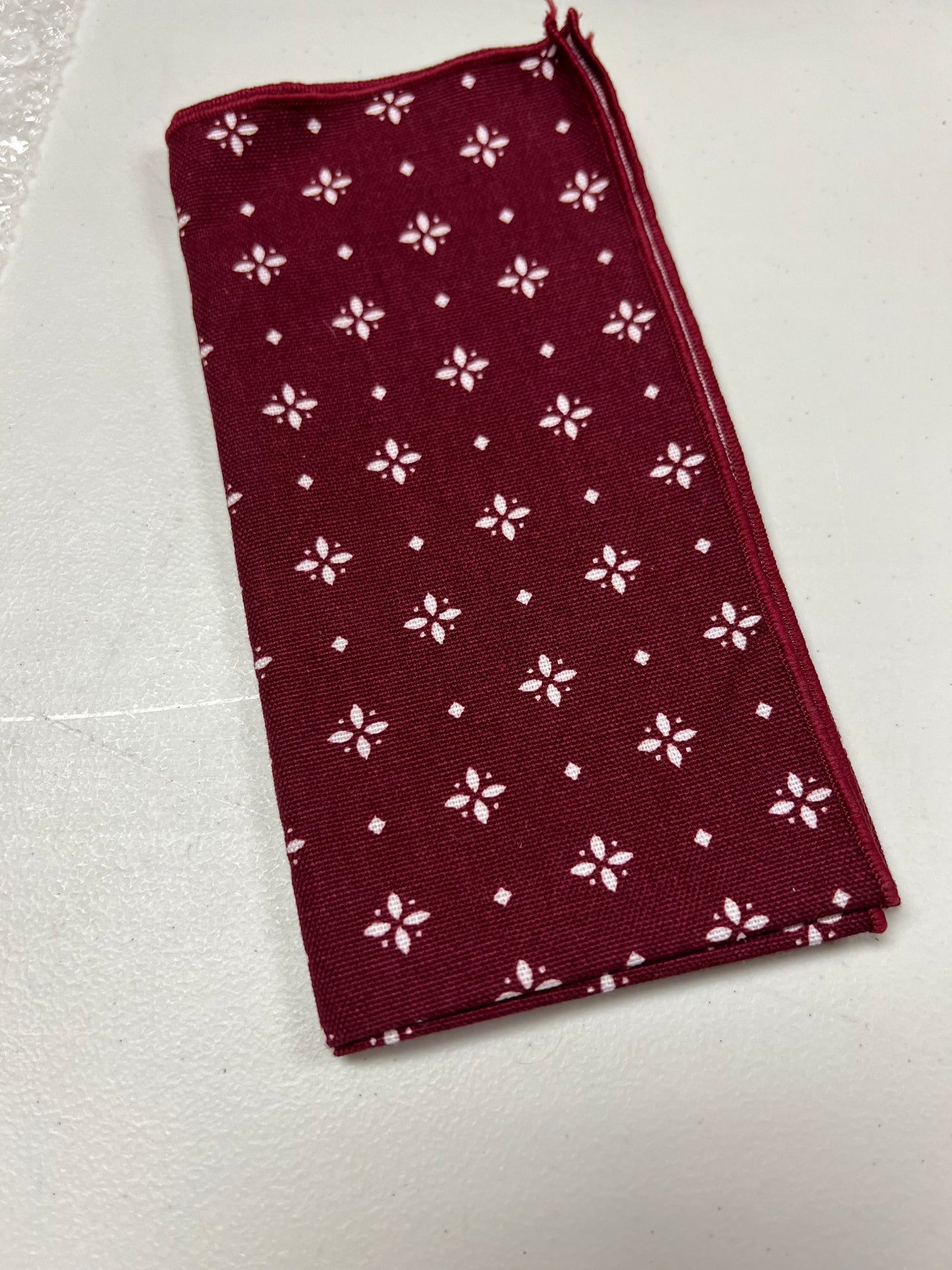 Longaberger fabric sample in traditional red