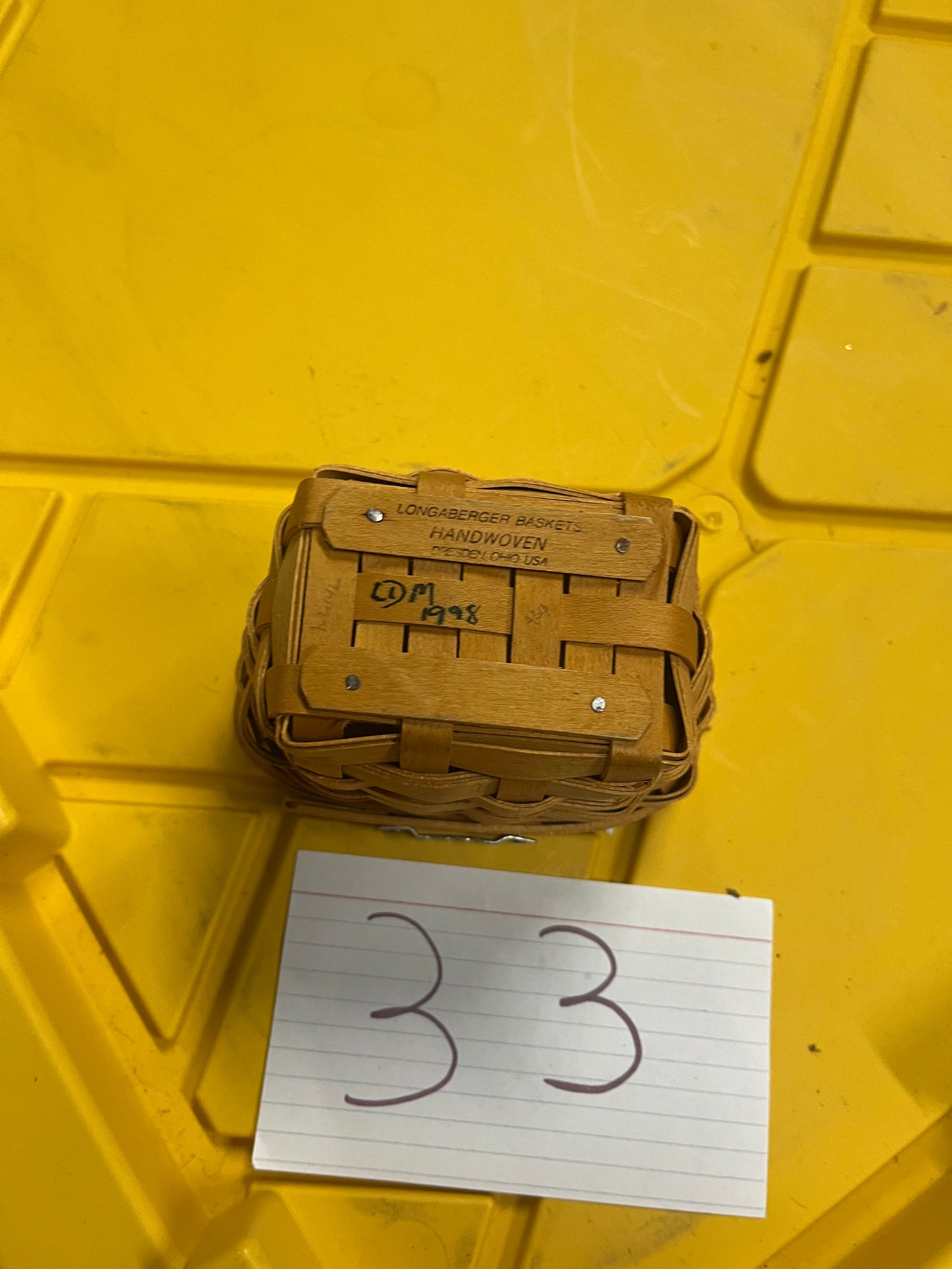 Longaberger chives basket with protector