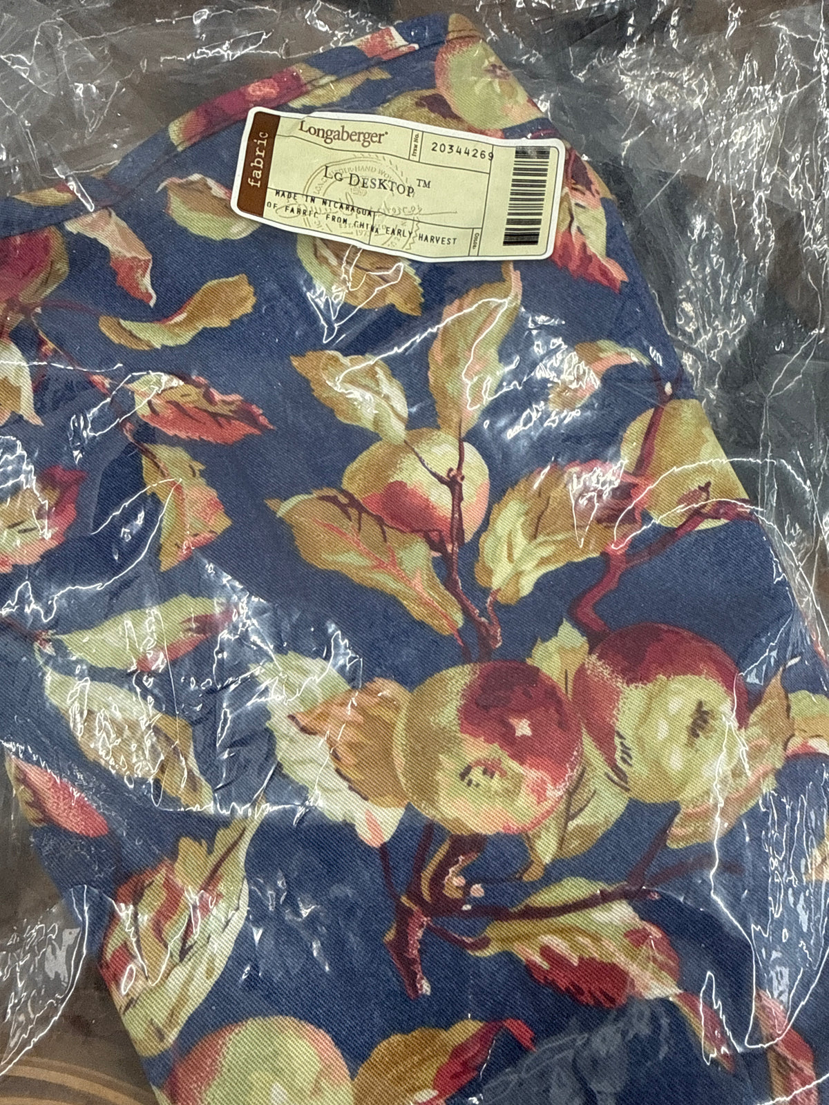Longaberger large desktop liner in early harvest