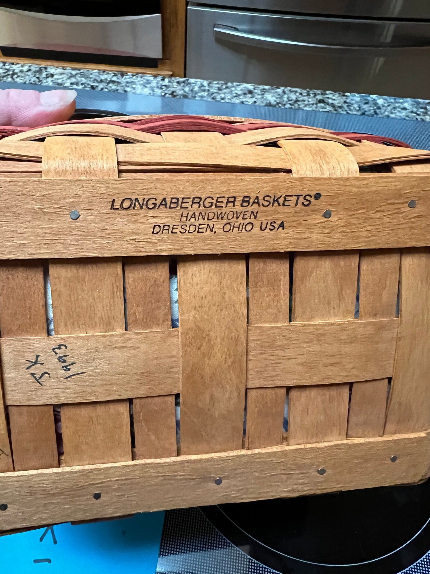 Longaberger 1993 Mother’s Day Basket with Liner and Protector