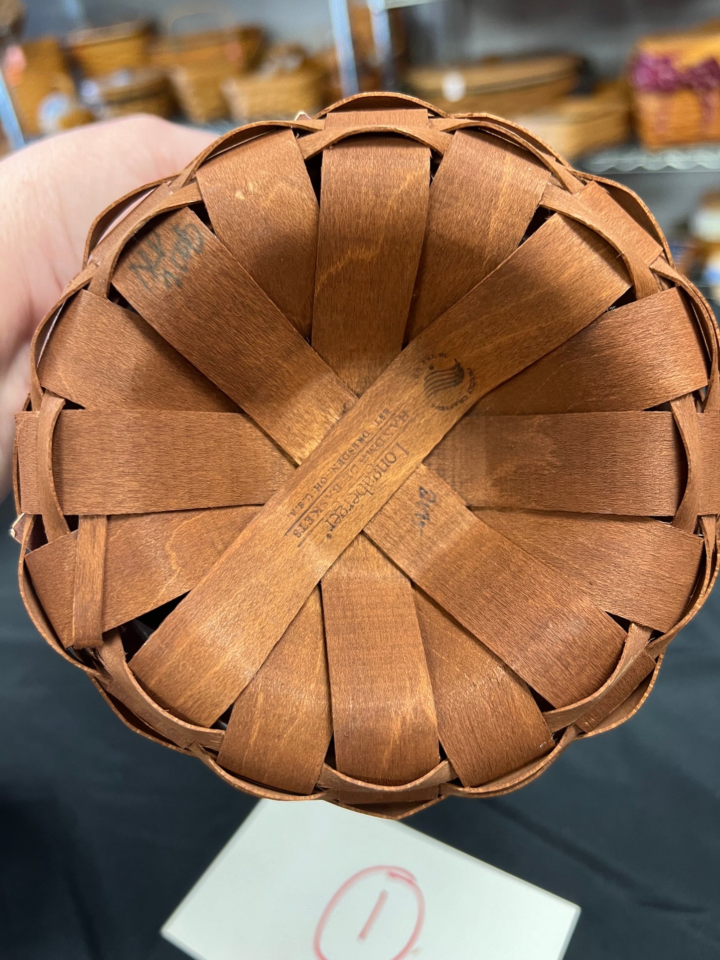 Longaberger Small Fruit Basket with protector