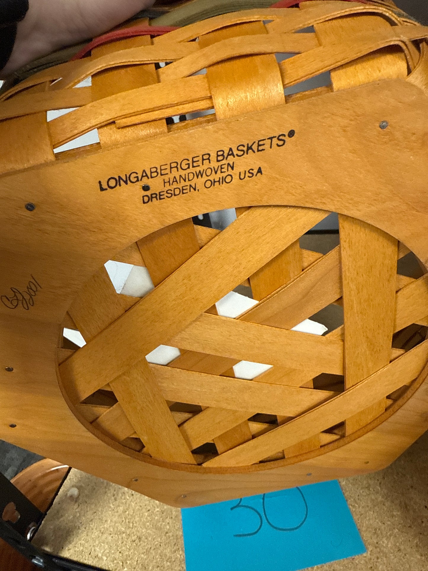 Longaberger sales award basket