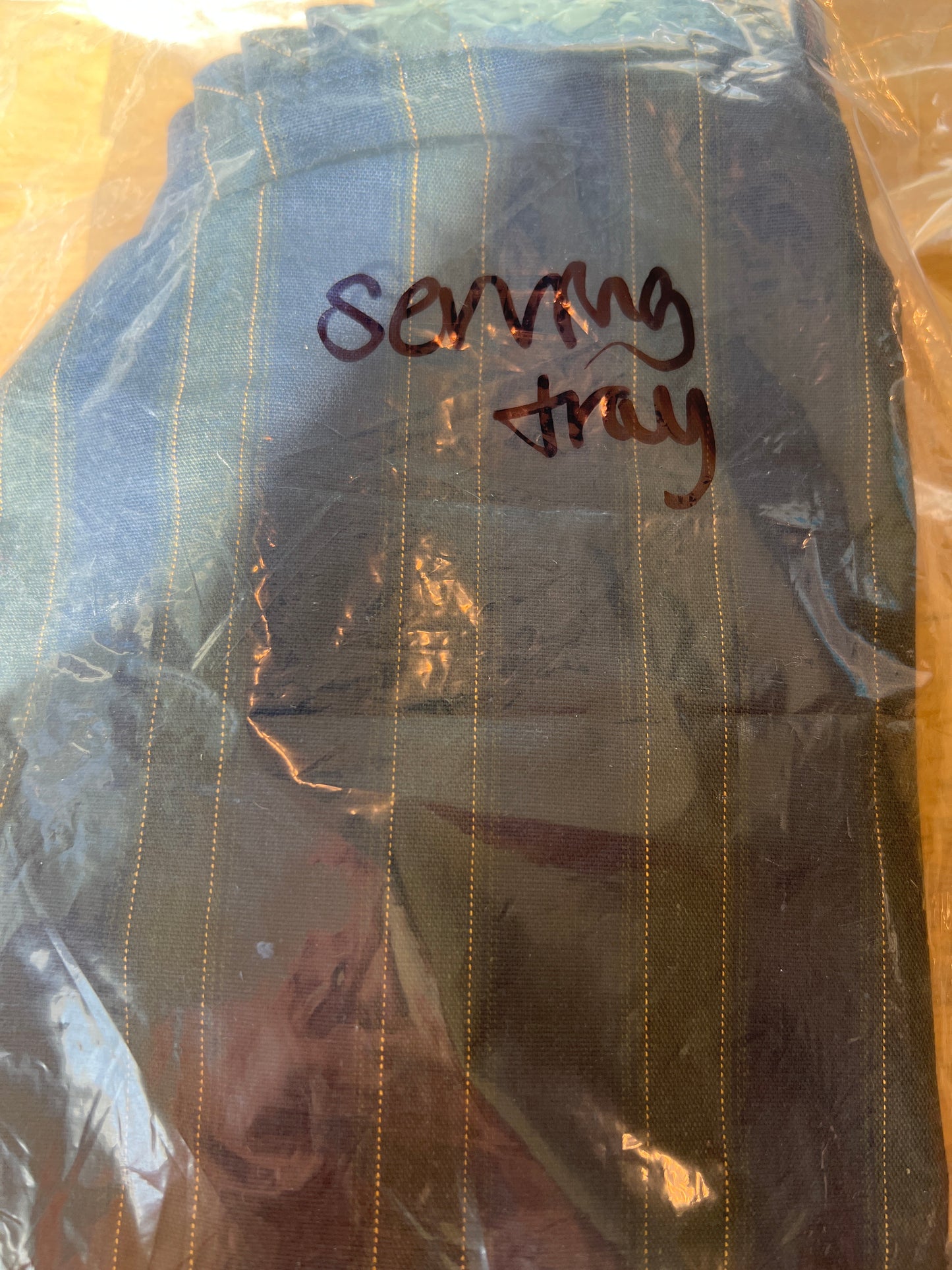 Longaberger Collectors club 1999 serving tray liner in membership stripe