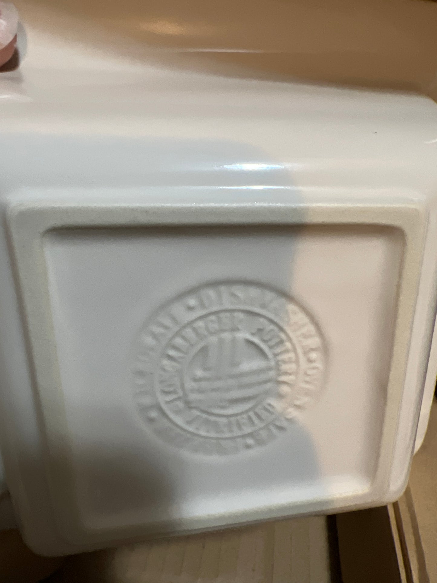 Longaberger Divided Dish in Ivory