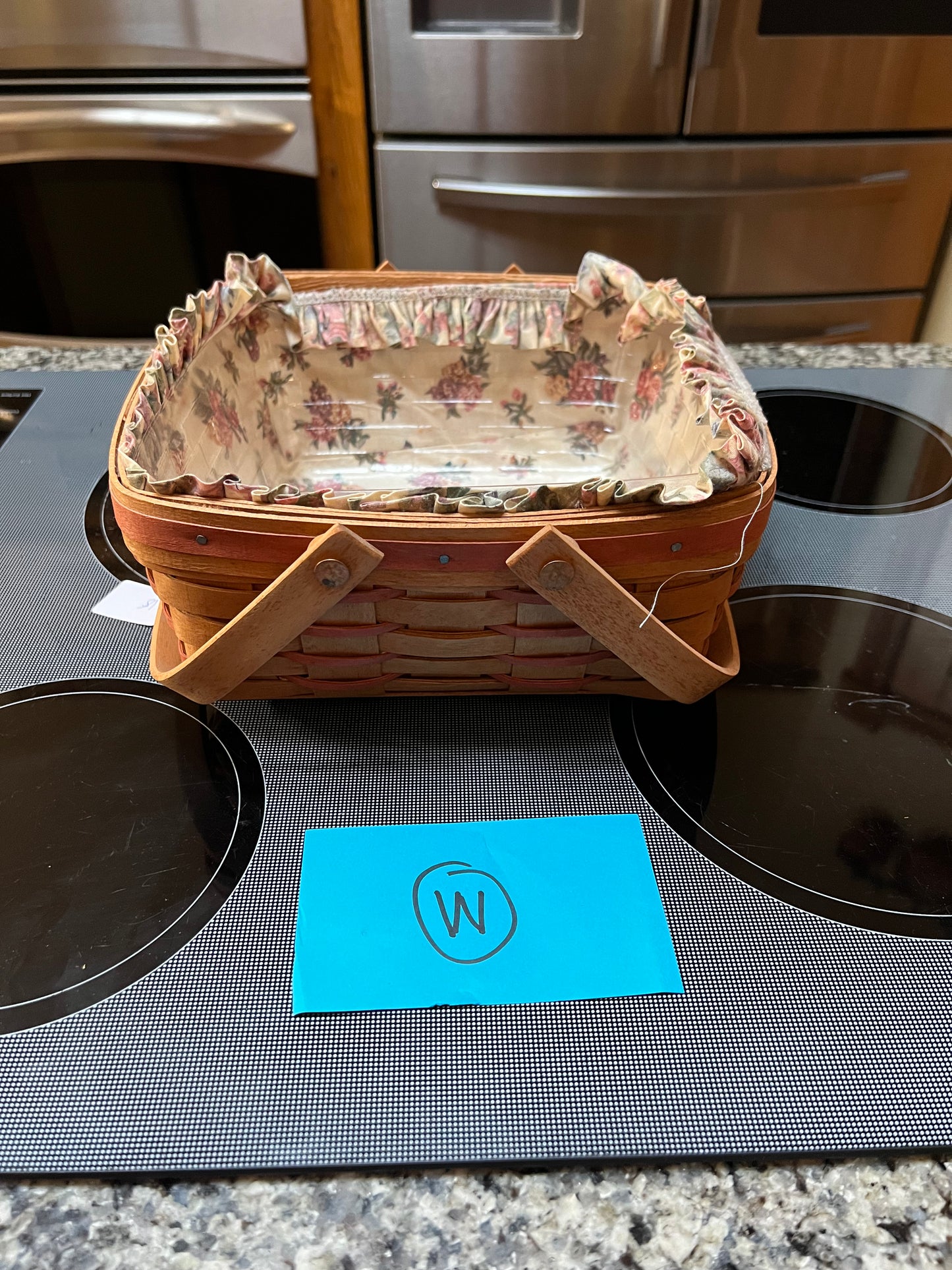 Longaberger 1991 Mother’s Day Basket with Liner and Protector