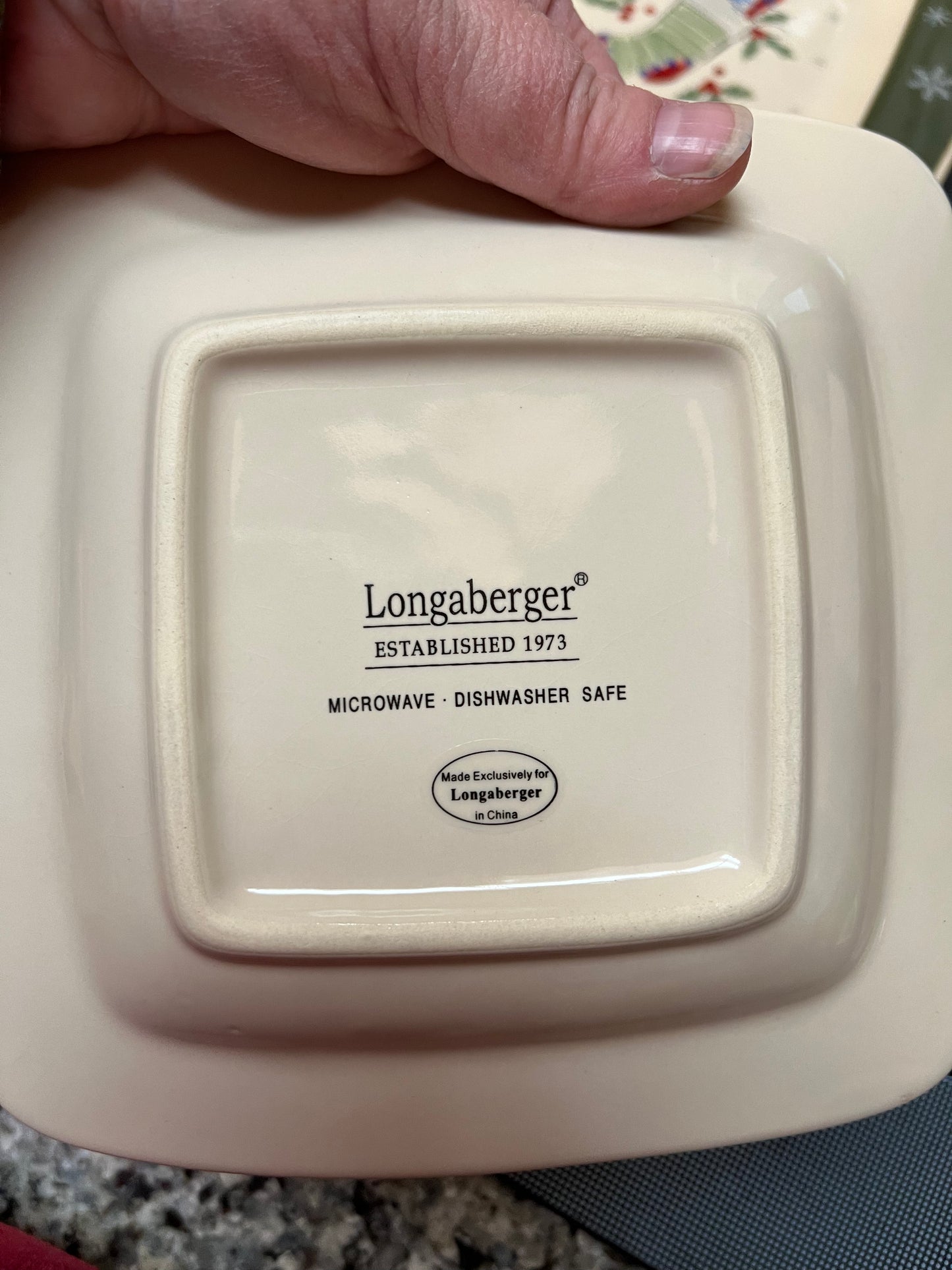 Longaberger all the trimmings plates