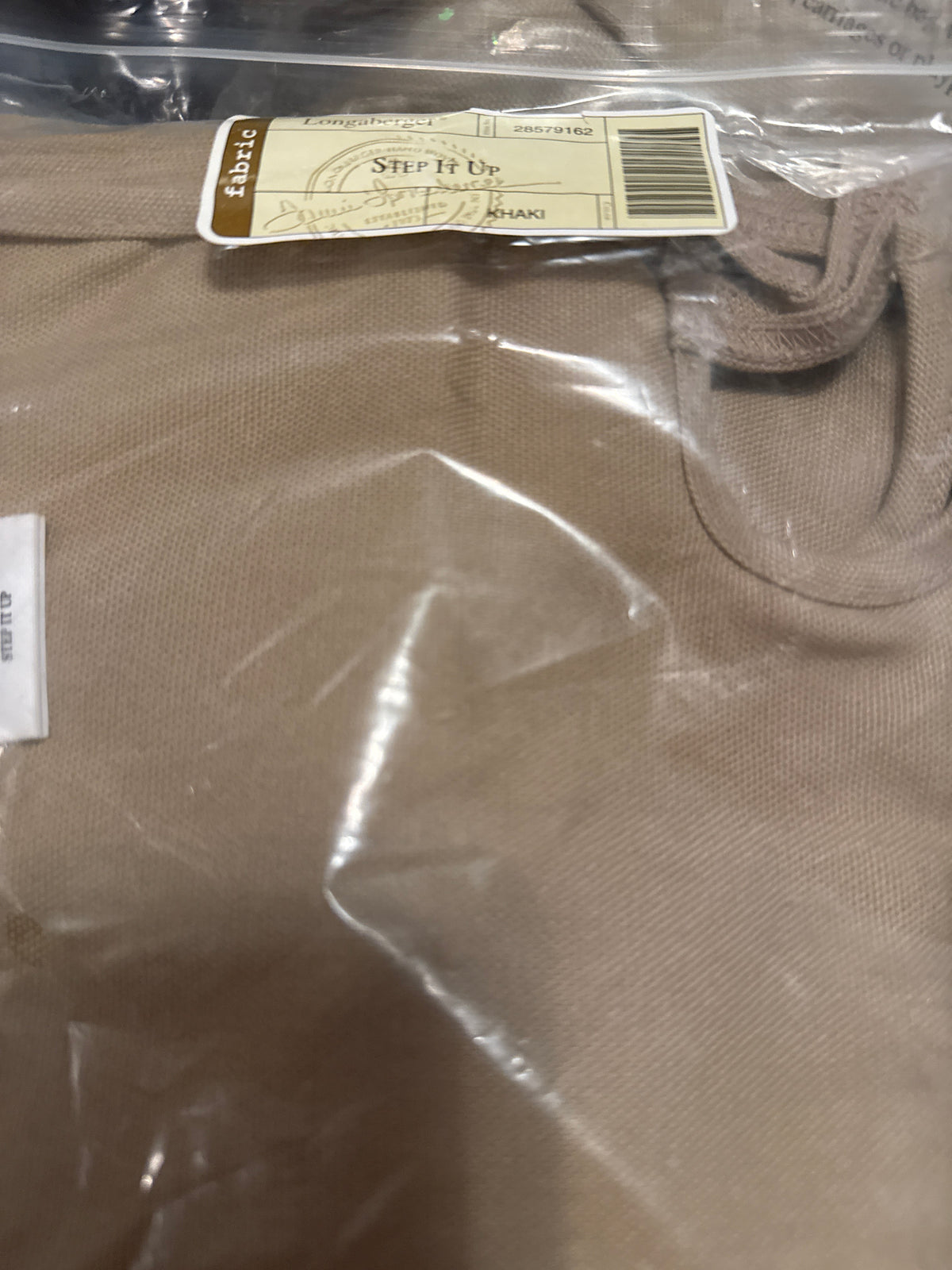 Longaberger step it up liner in khaki