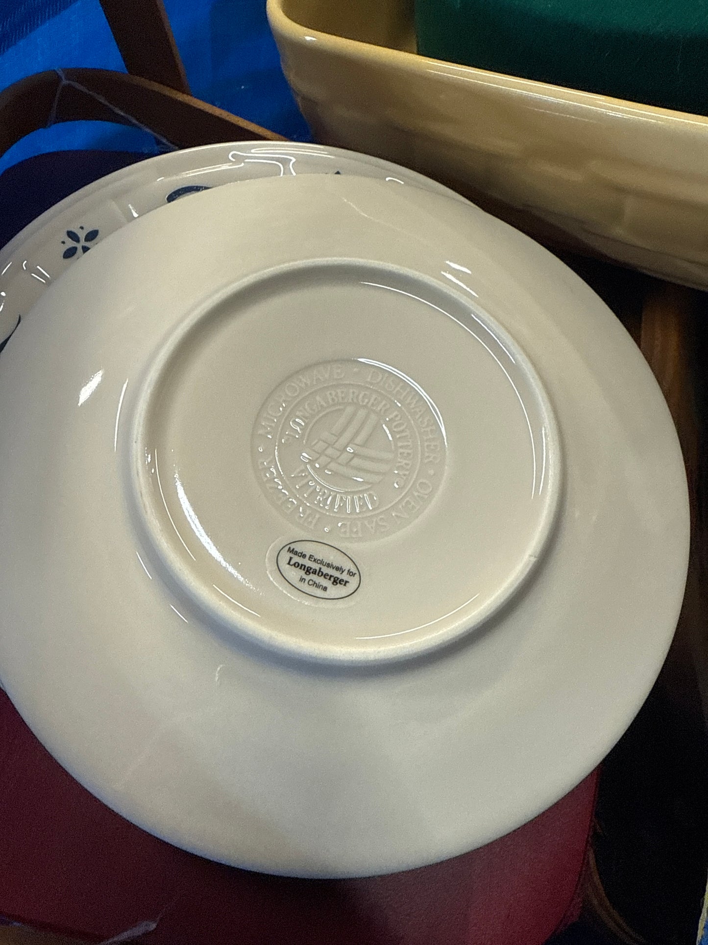 Longaberger mug saucer