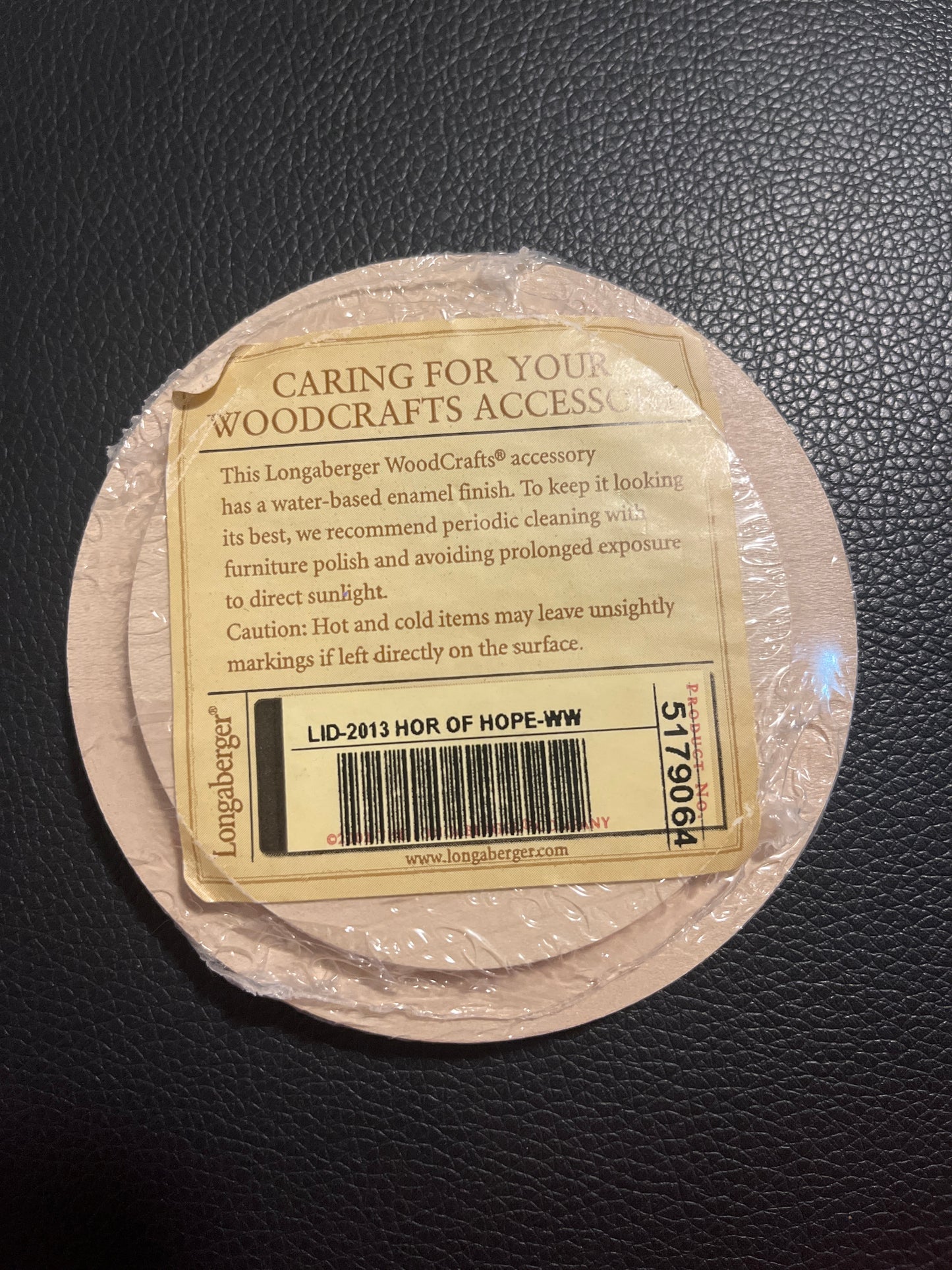 Longaberger 2013 Horizon of Hope basket lid