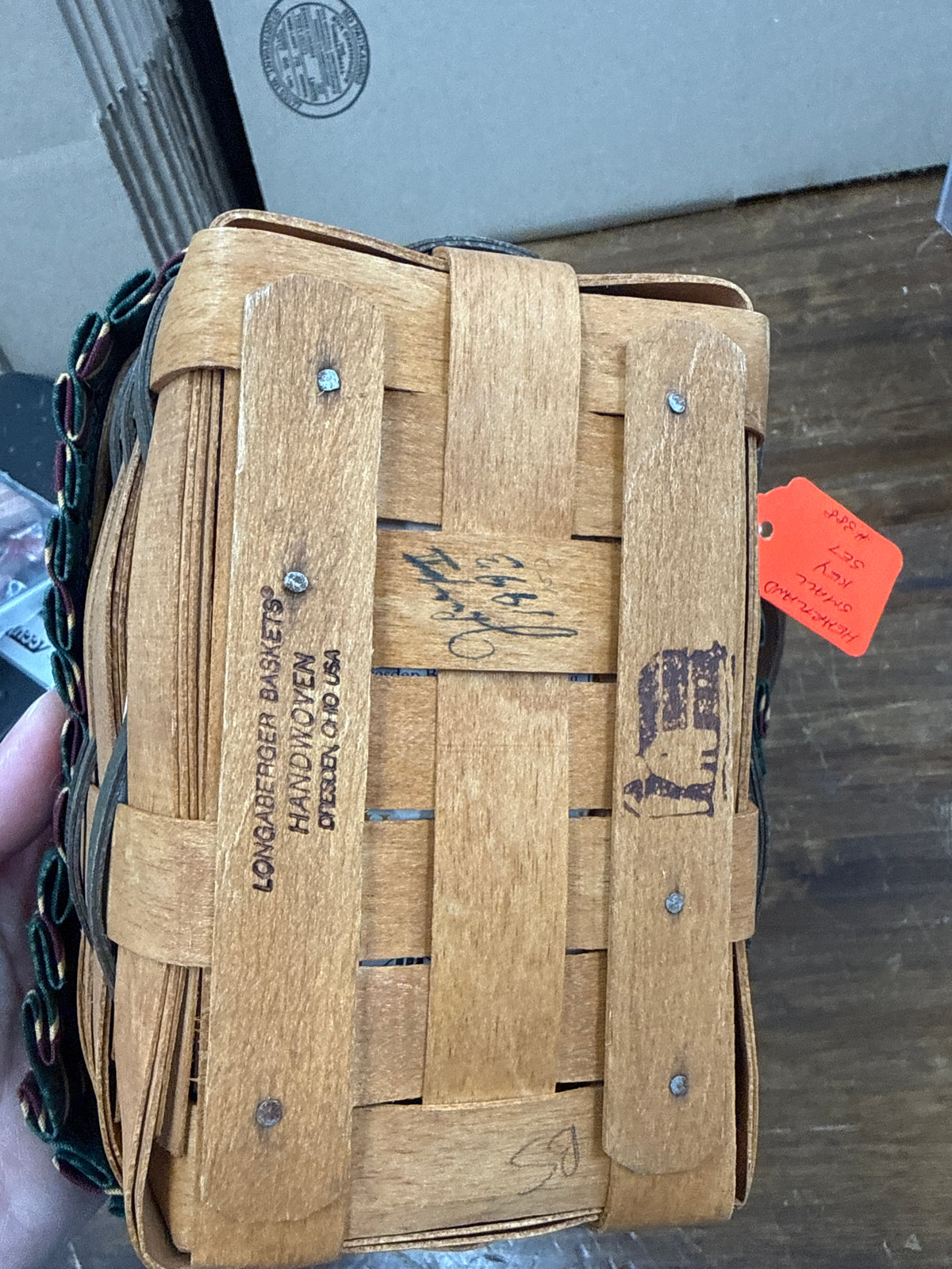 Longaberger heartland small key with liner and protector