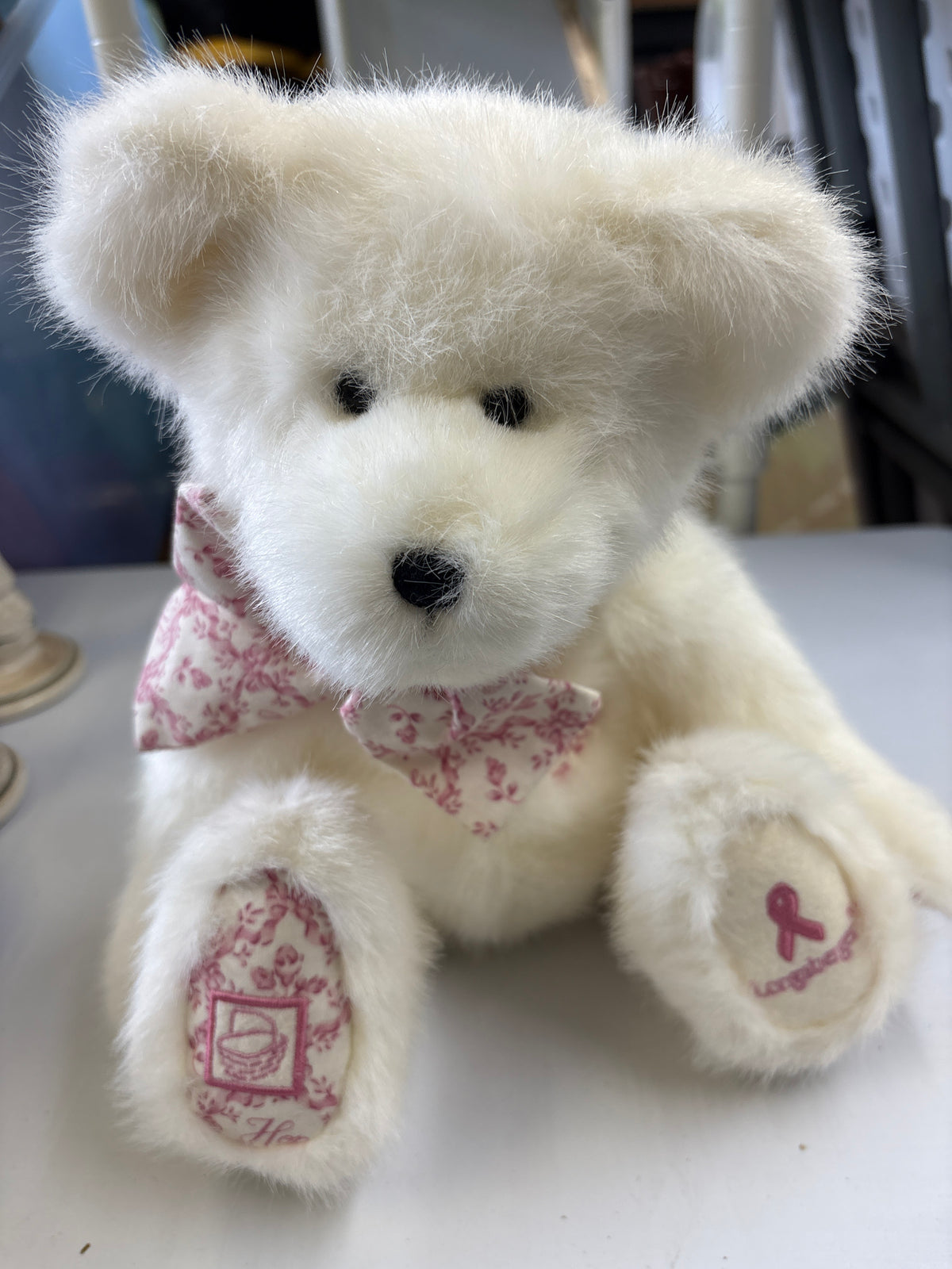 Longaberger Bear Plush “Rosebud”