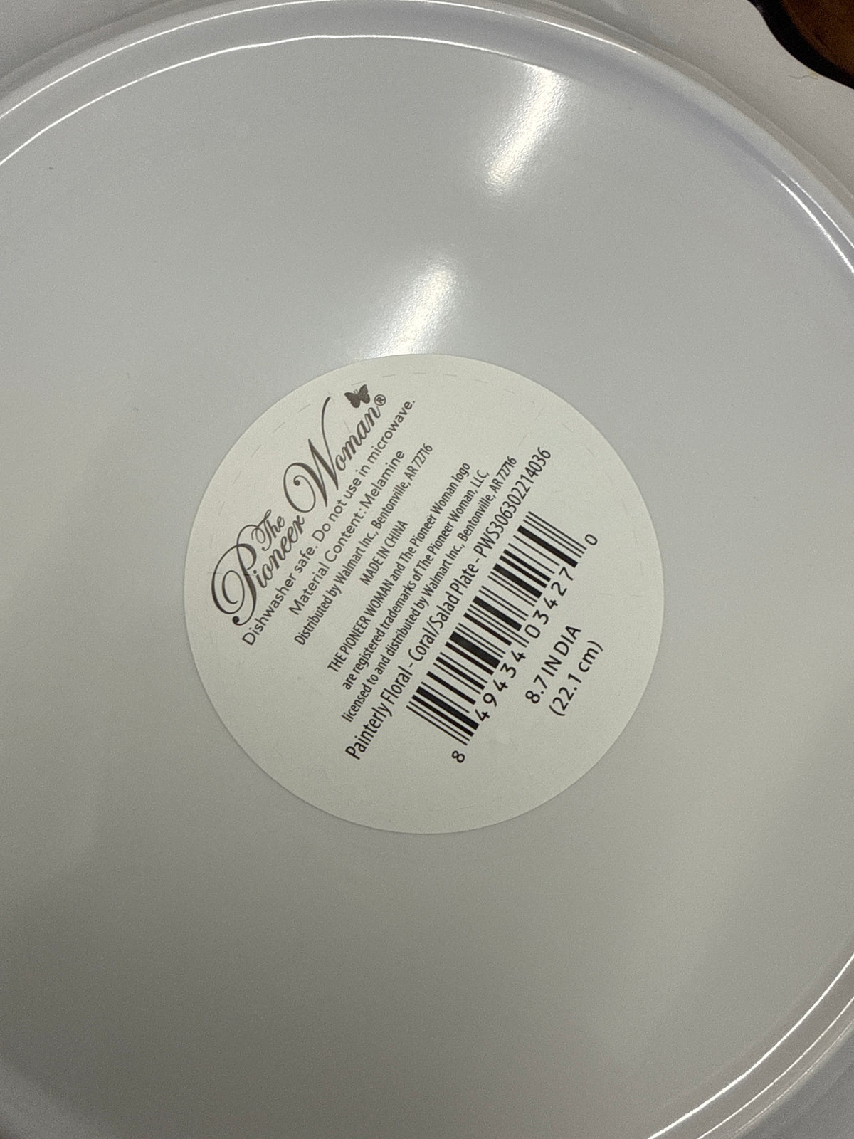 Pioneer woman melamine set of 3 plates