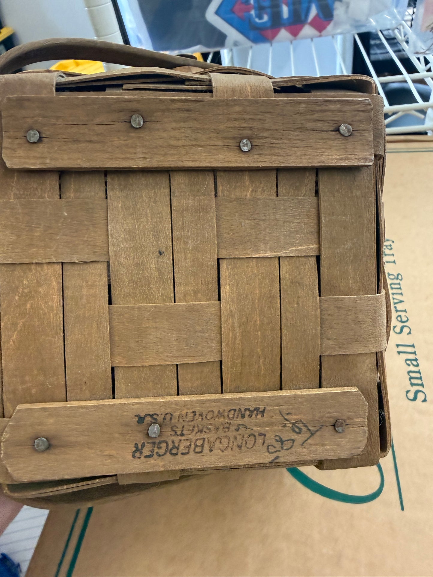 Longaberger small berry basket with liner and protector