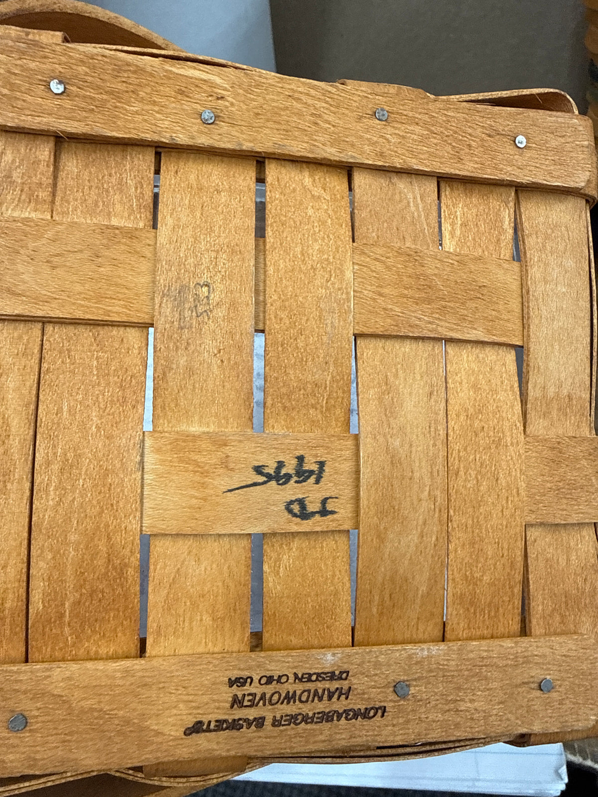 Longaberger medium berry basket with protector