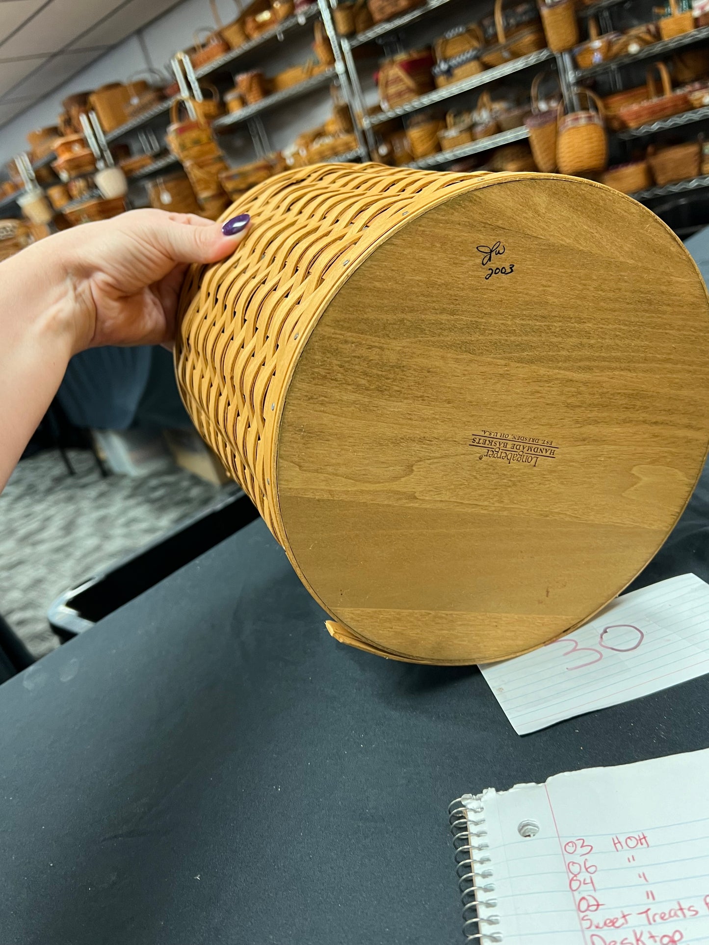 Longaberger xl canister