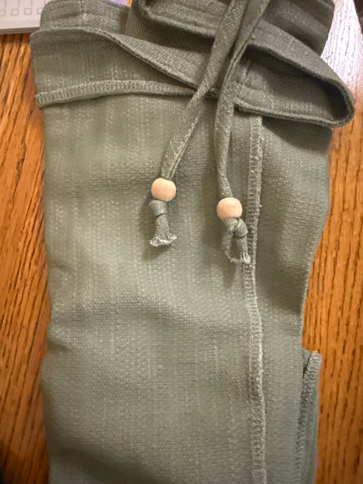 Longaberger scalloped waste liner in sage