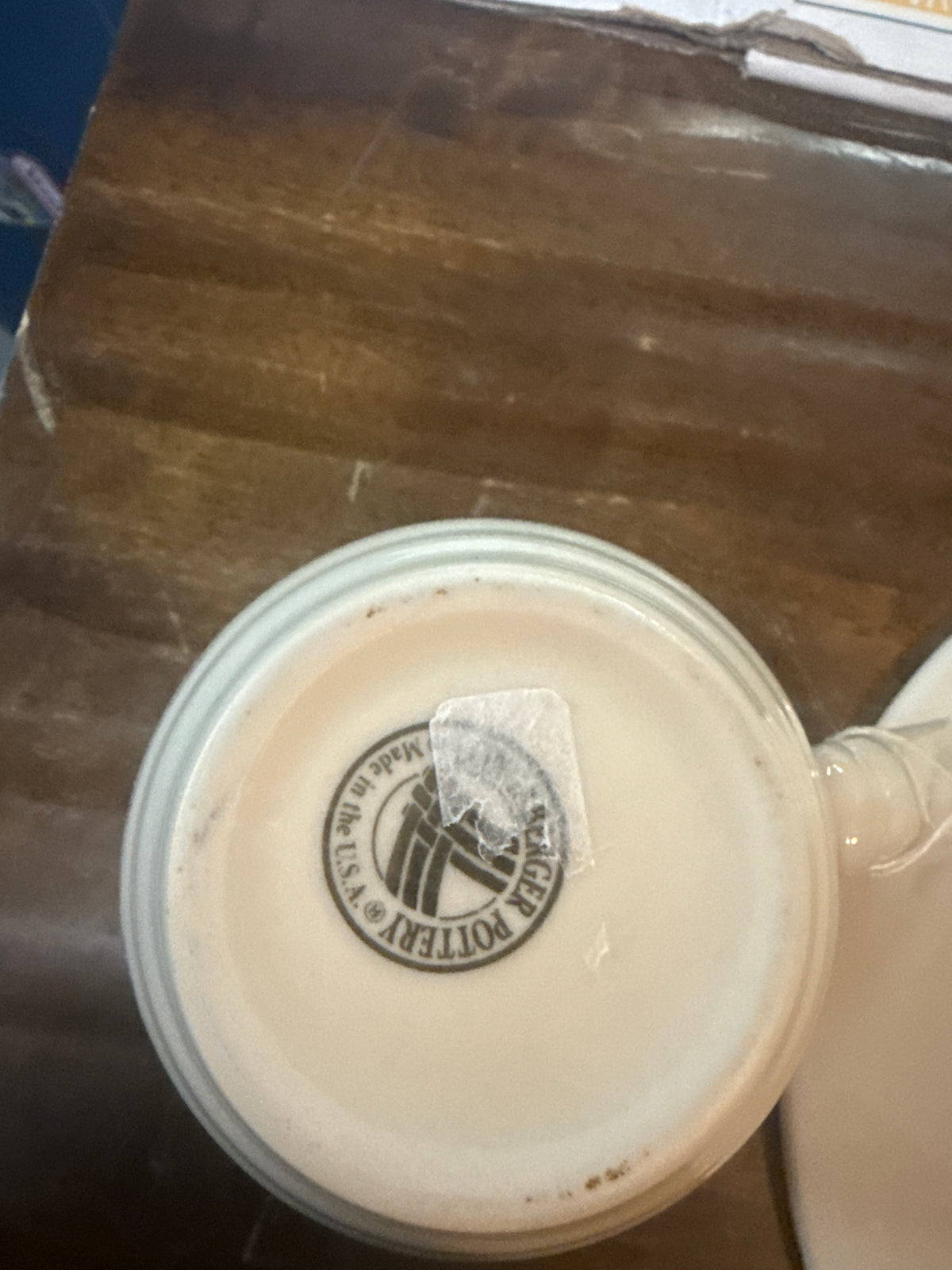 Longaberger at home mug in ivory