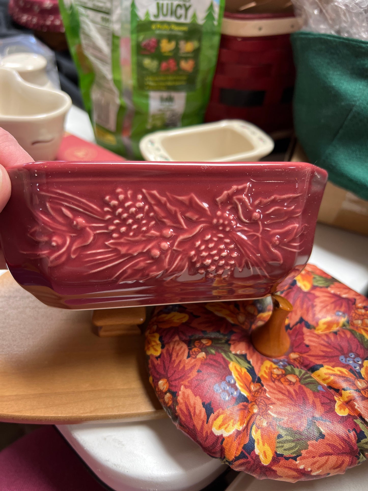 Longaberger natures garland in paprika