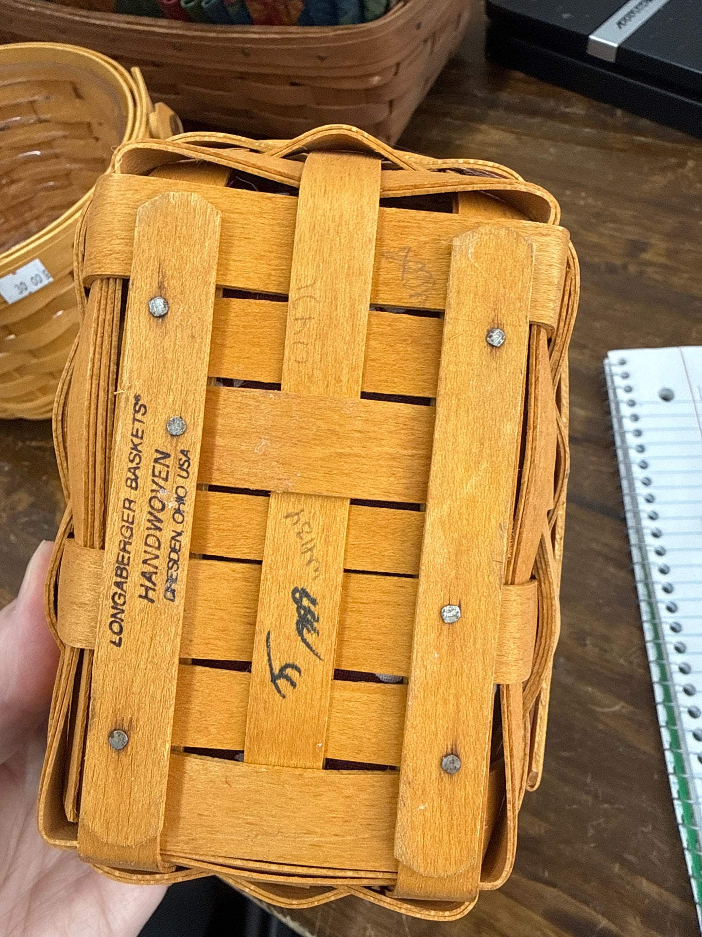 Longaberger parsley basket with liner