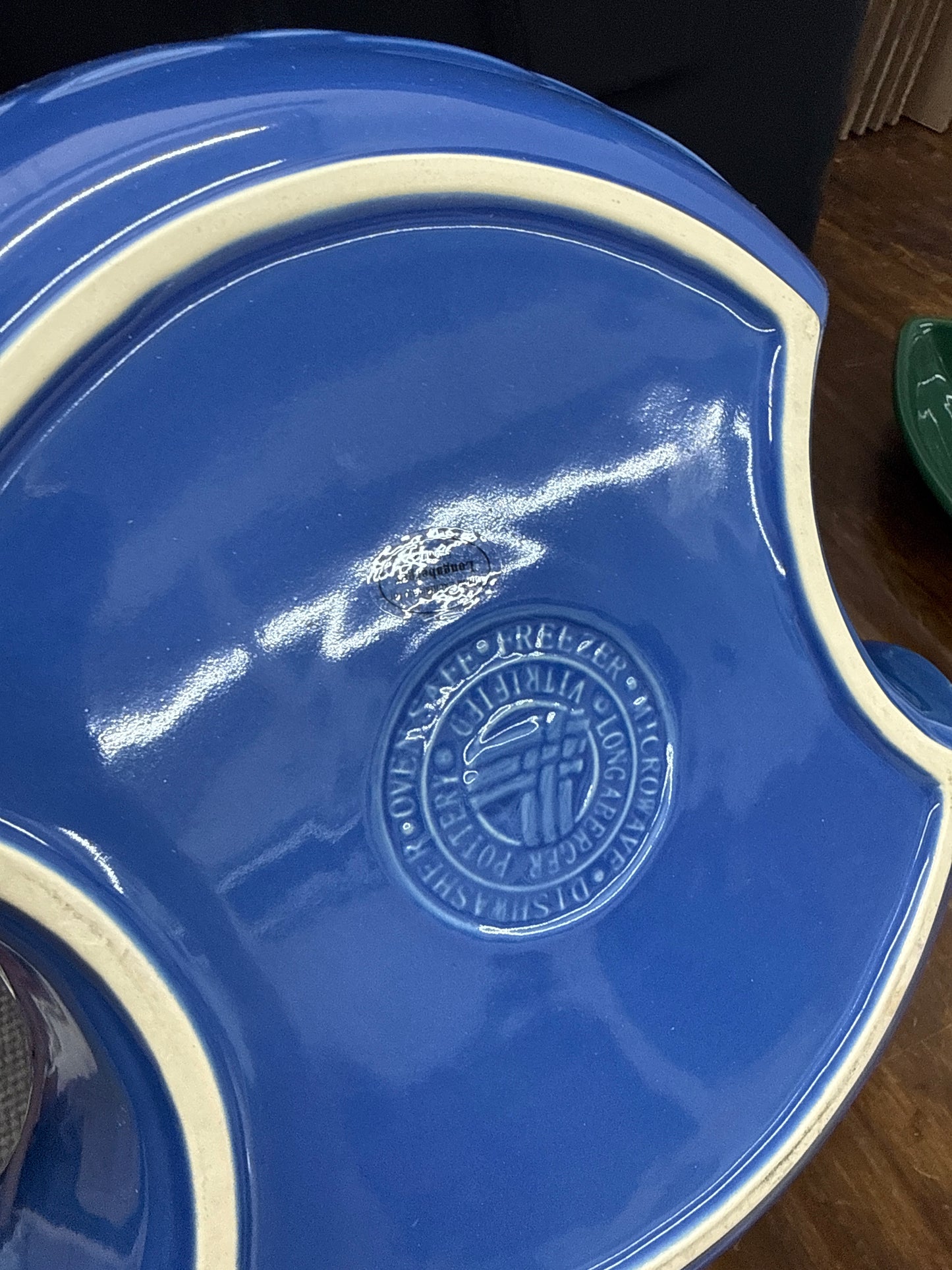 Longaberger cut in dish in cornflower
