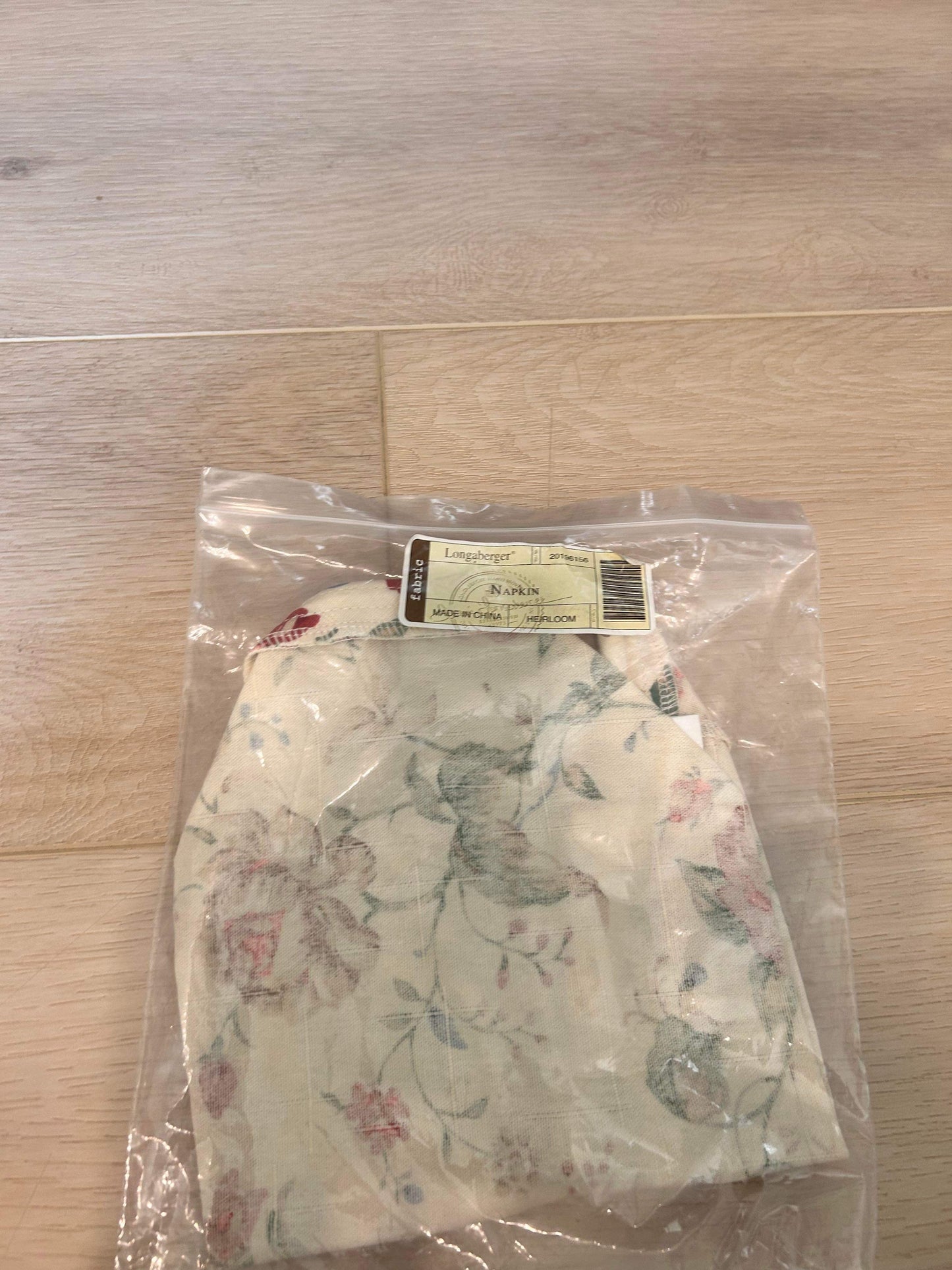 Longaberger Napkin in Heirloom floral