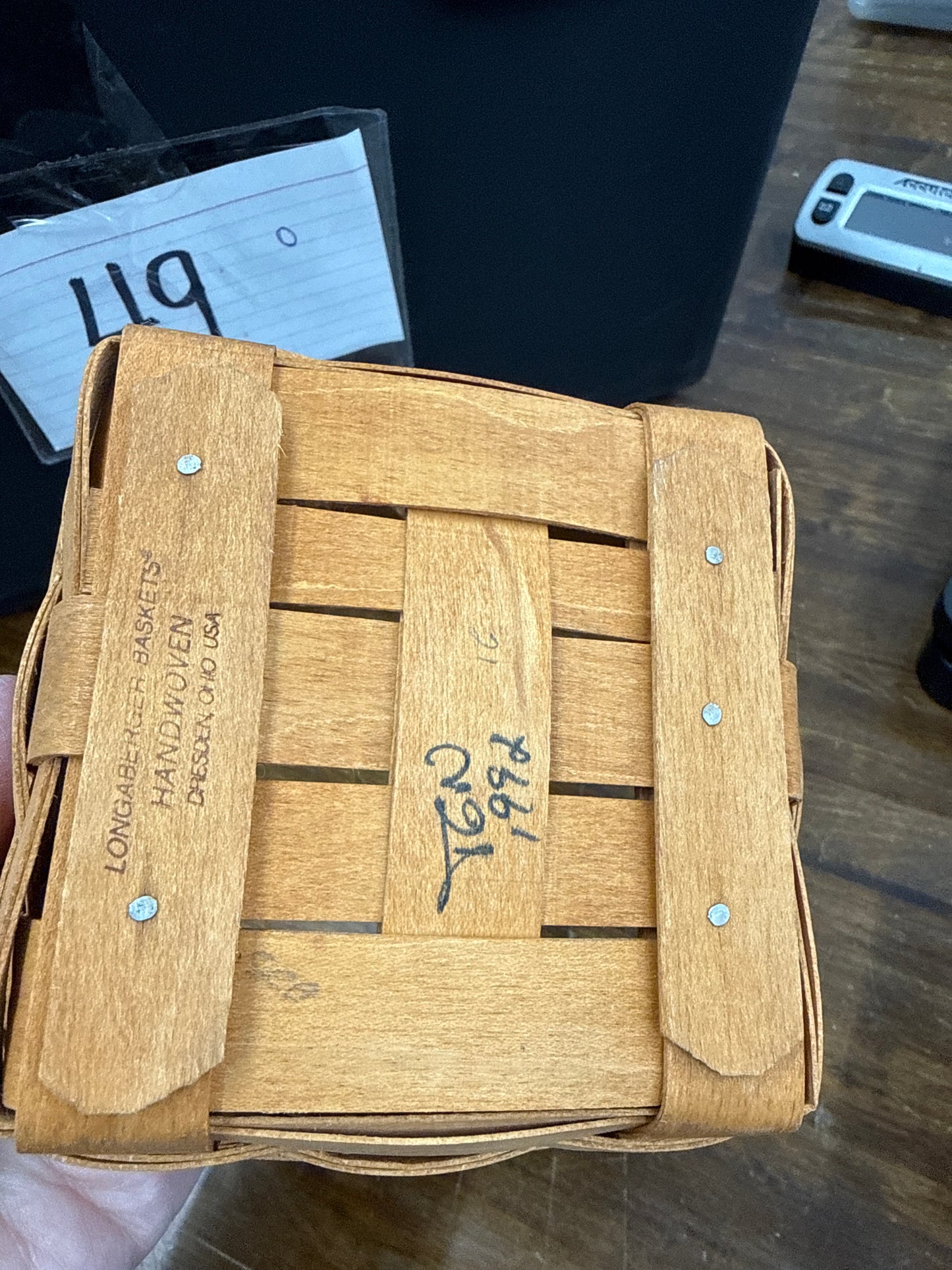 Longaberger basil basket