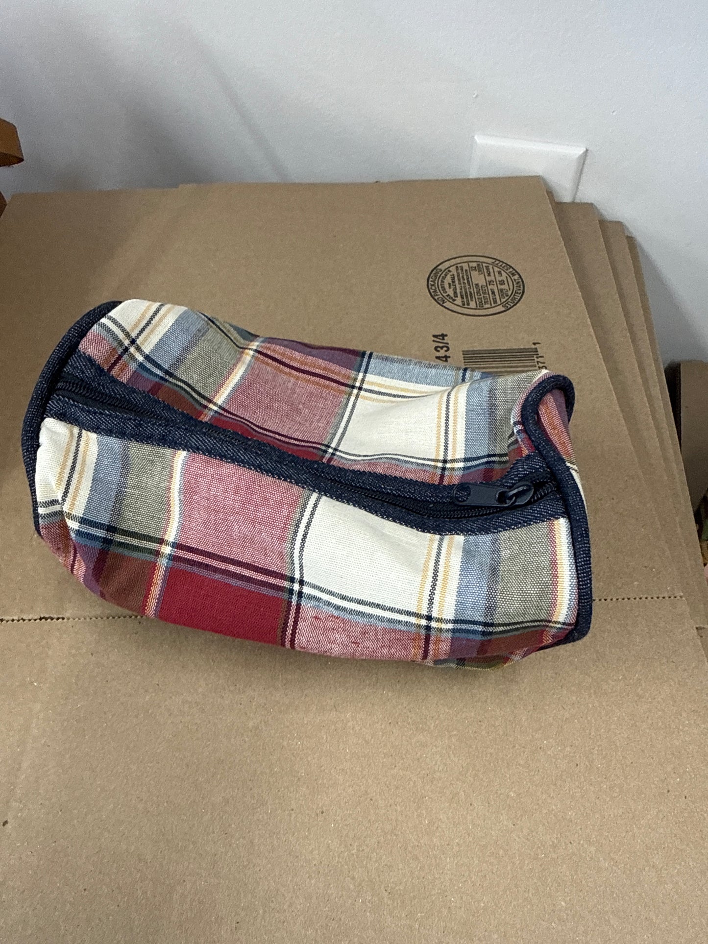 Longaberger case in orchard park plaid