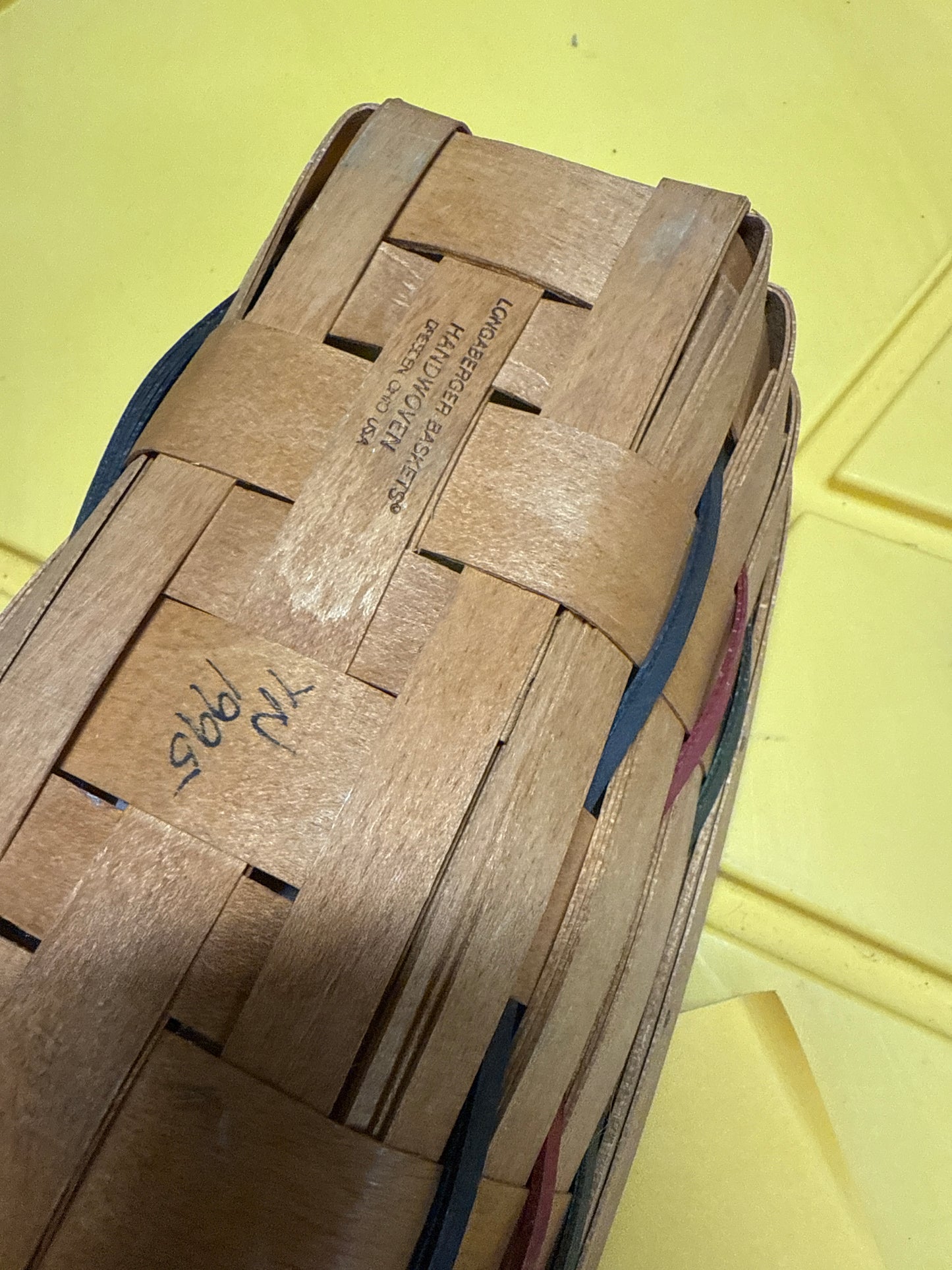 Longaberger cracker basket with protector